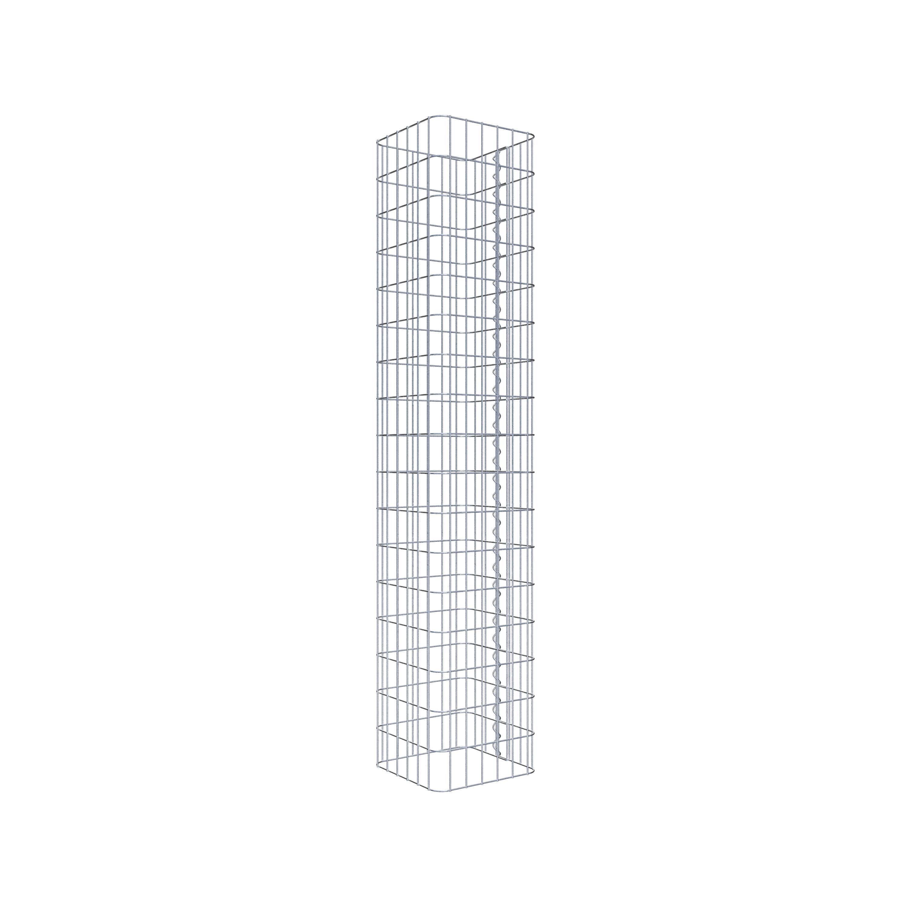 Colonne gabion 32 x 32 cm, MW 5 x 10 cm carré