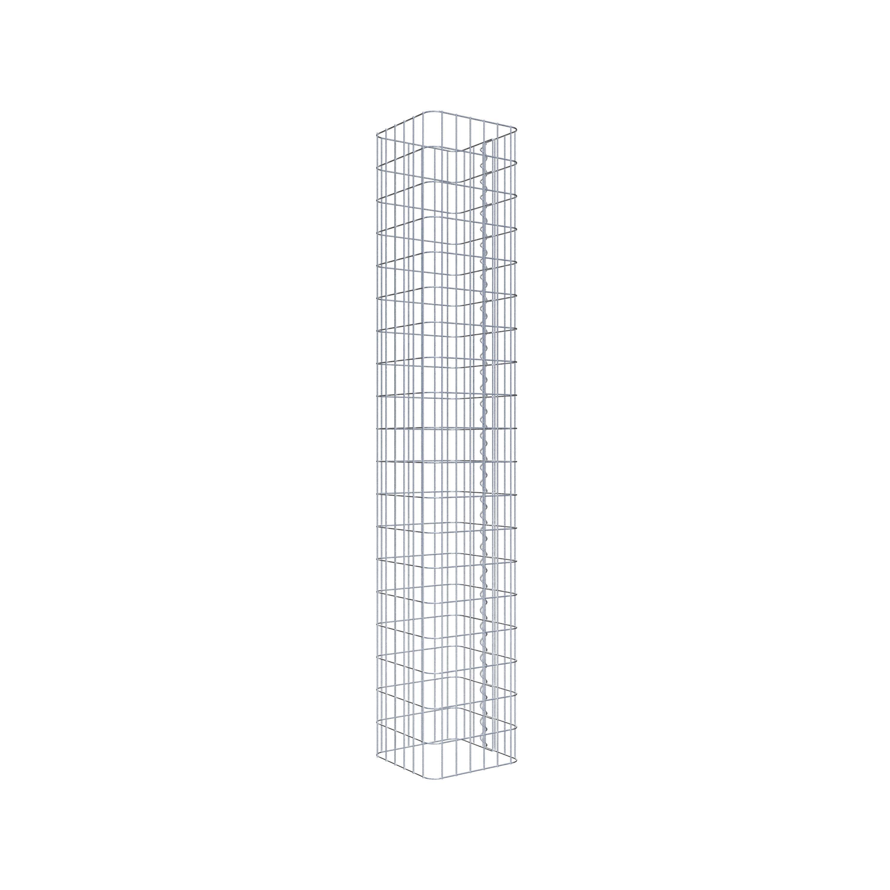 Colonne gabion 32 x 32 cm, MW 5 x 10 cm carré