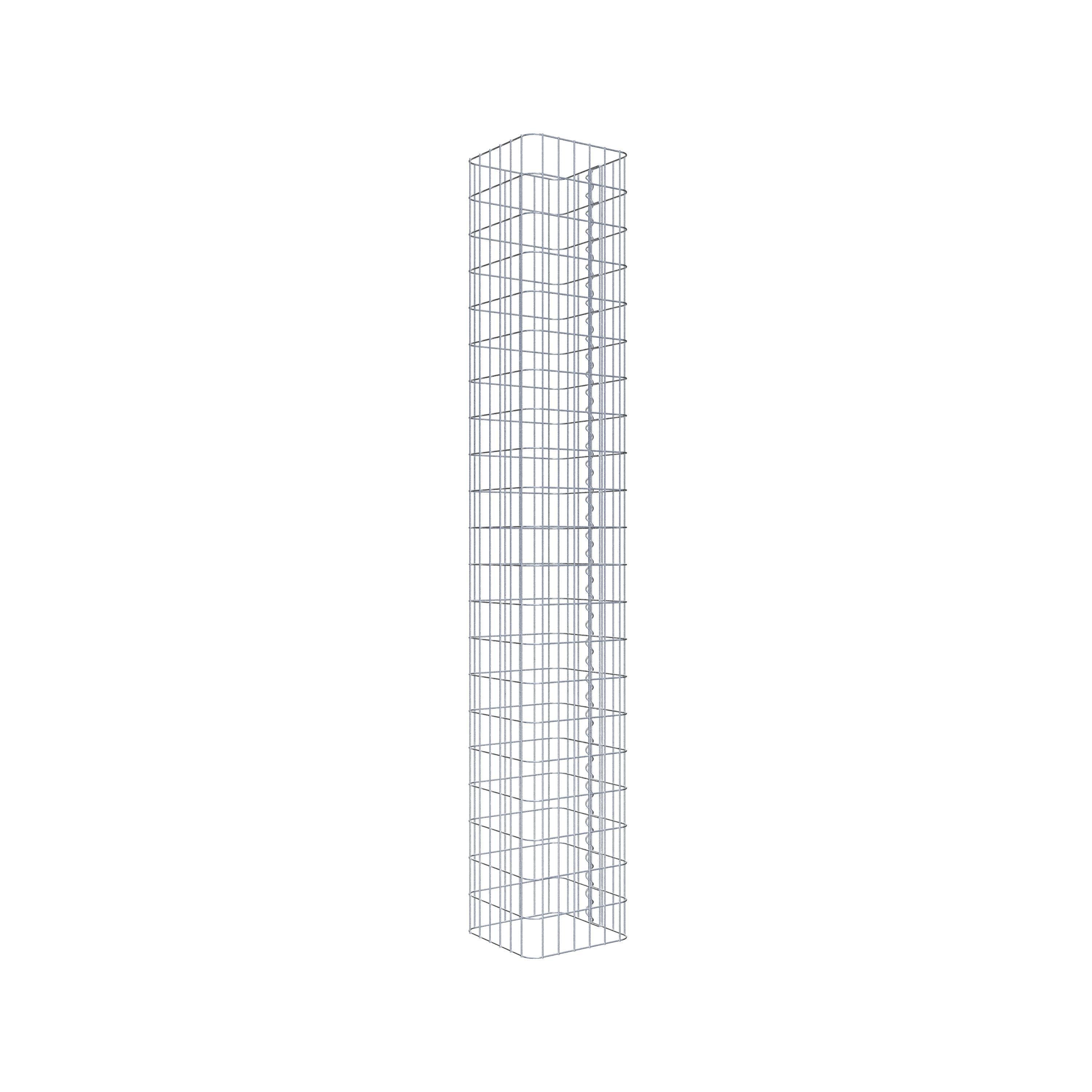 Colonne gabion 32 x 32 cm, MW 5 x 10 cm carré