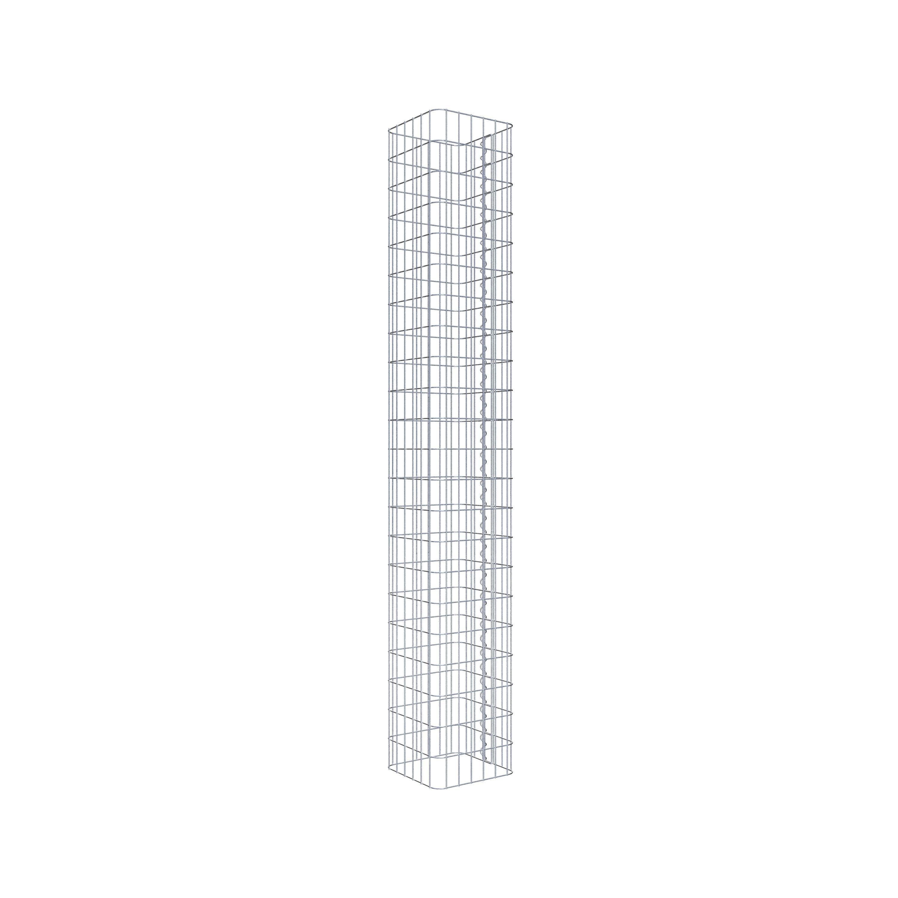 Colonne gabion 32 x 32 cm, MW 5 x 10 cm carré