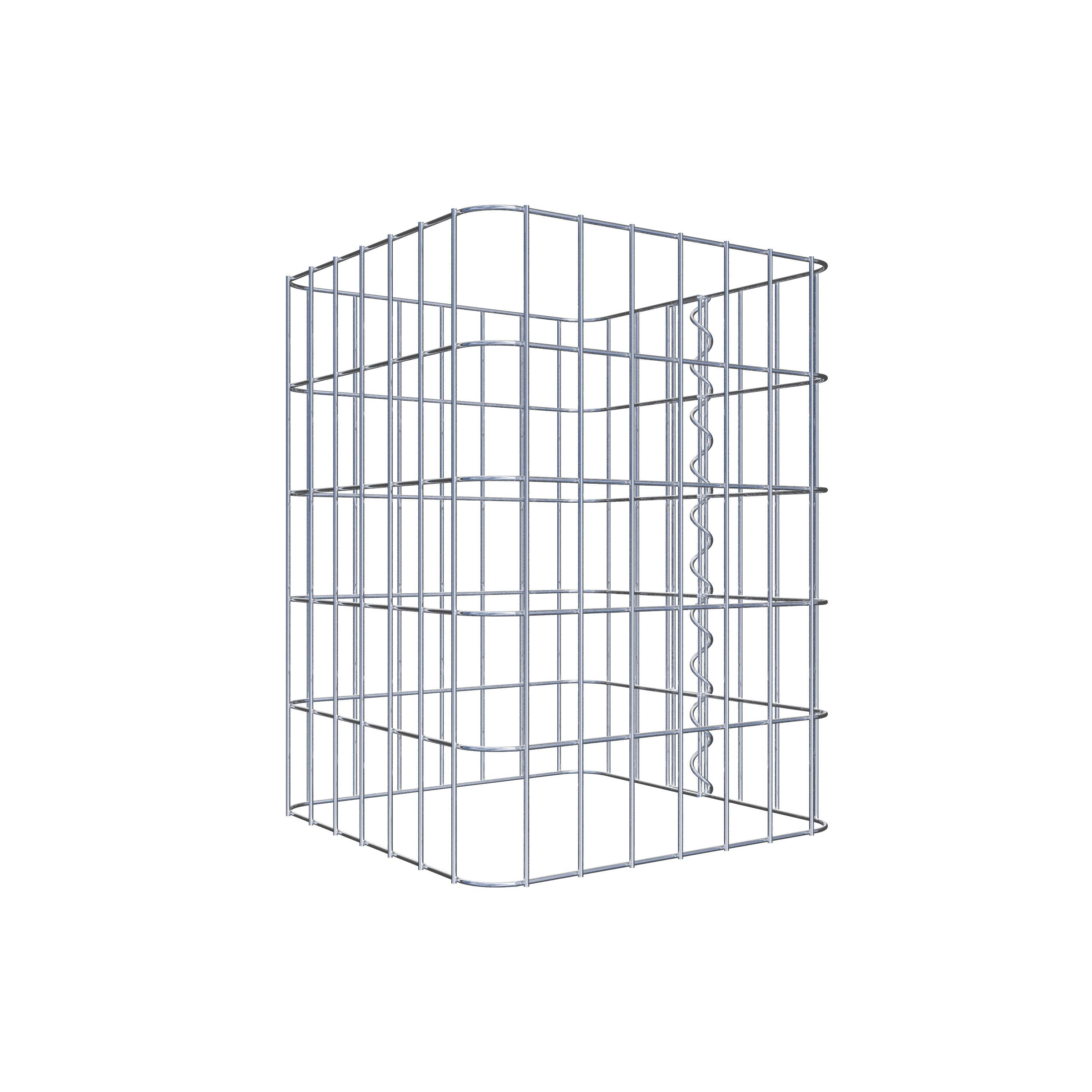 Colonne gabion 37 x 37 cm, MW 5 x 10 cm carré