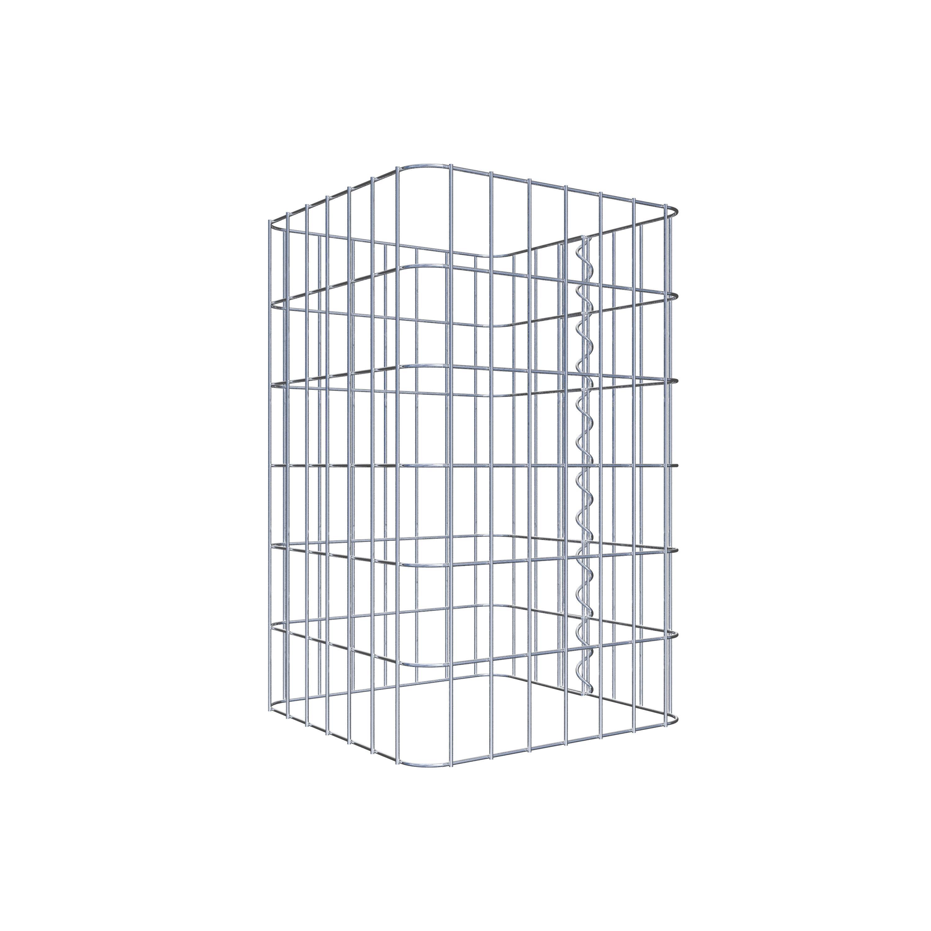 Colonne gabion 37 x 37 cm, MW 5 x 10 cm carré