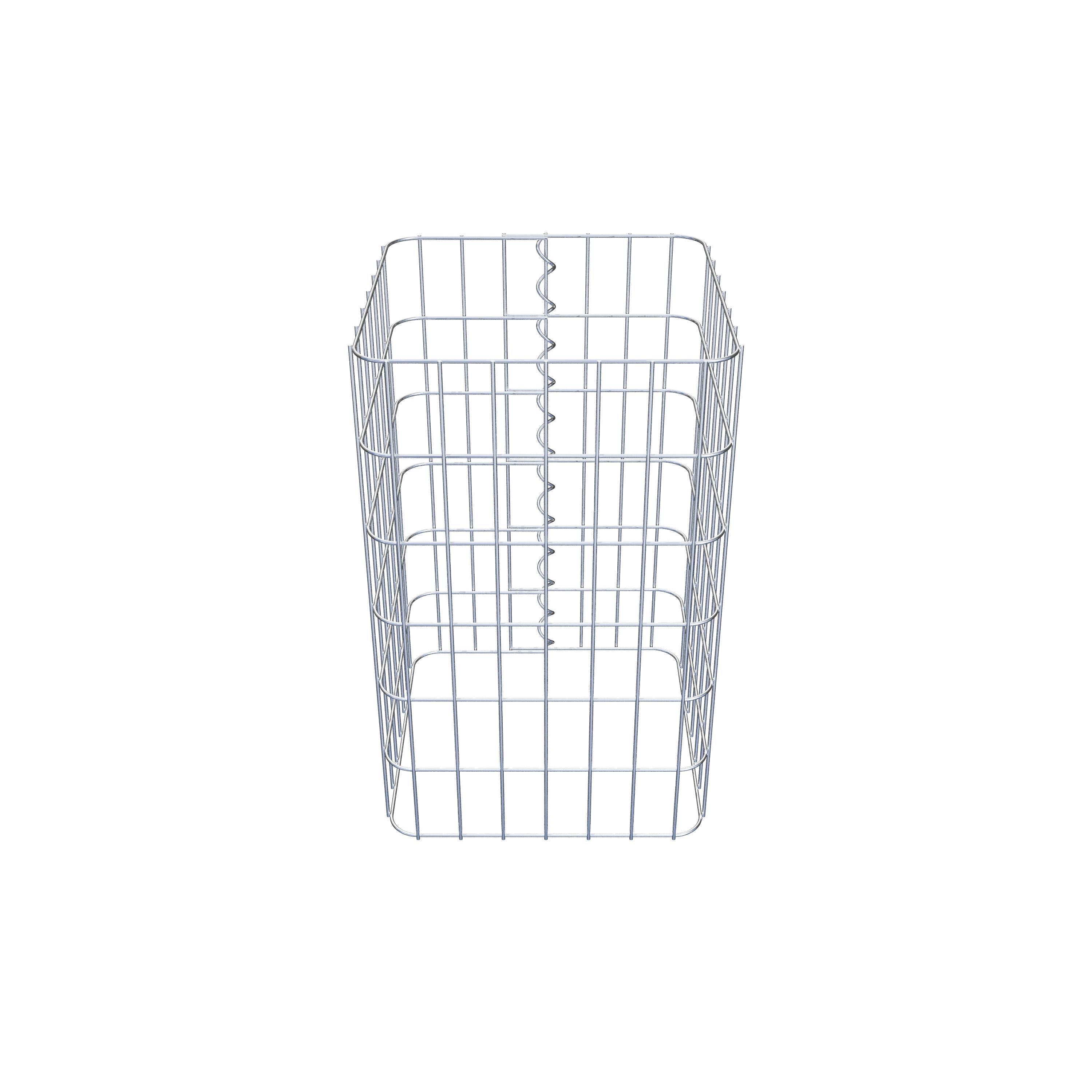 Colonne gabion 37 x 37 cm, MW 5 x 10 cm carré