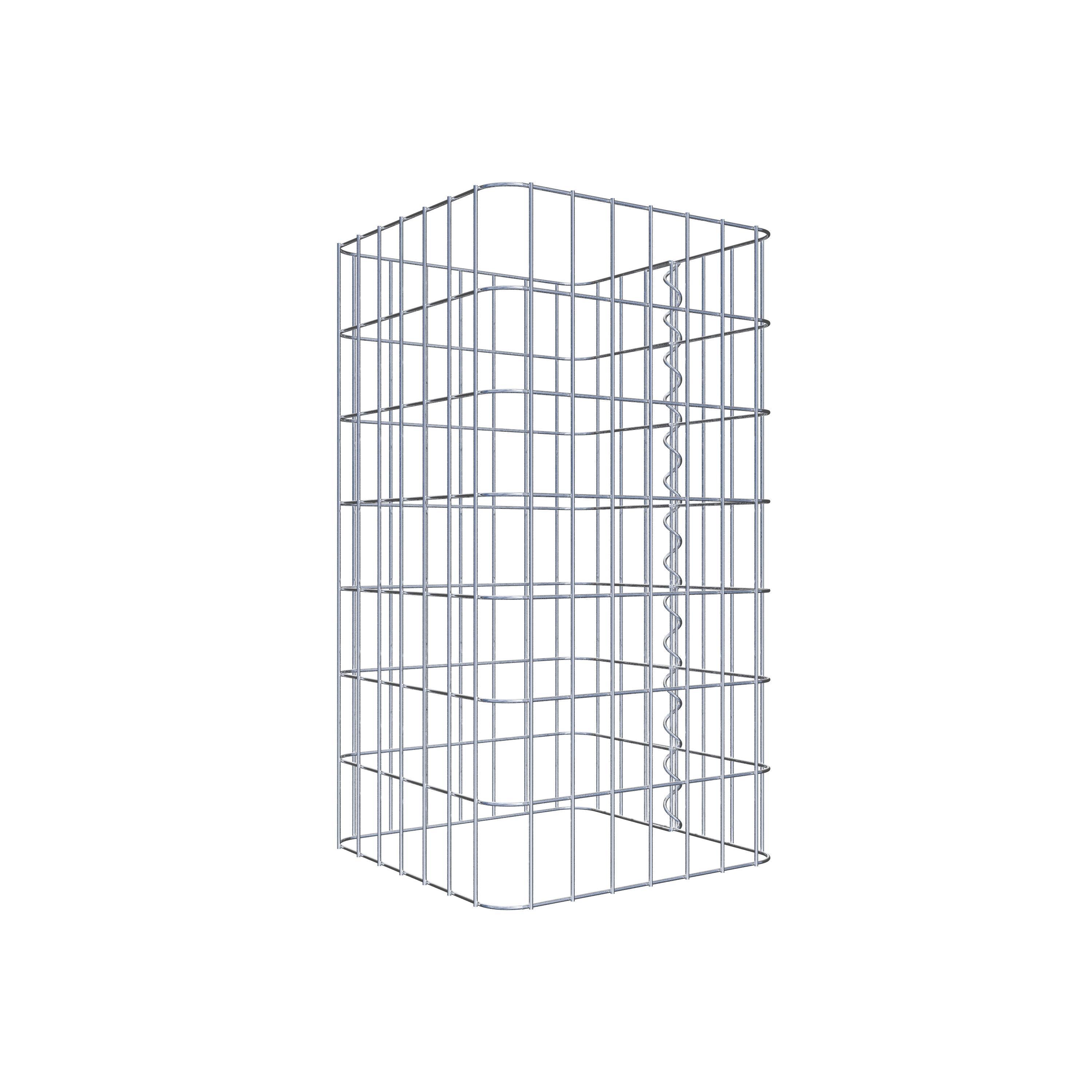 Colonne gabion 37 x 37 cm, MW 5 x 10 cm carré