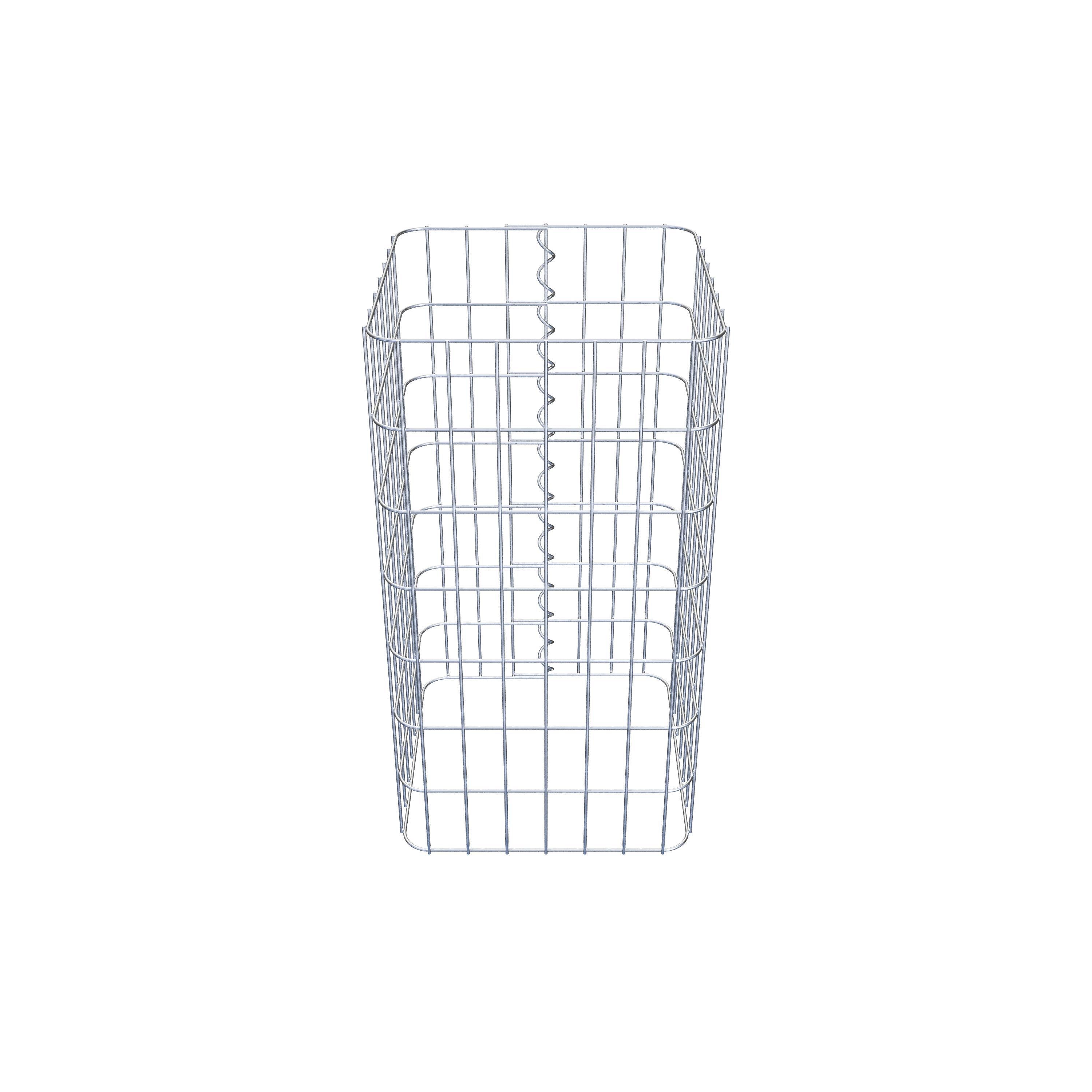 Colonne gabion 37 x 37 cm, MW 5 x 10 cm carré