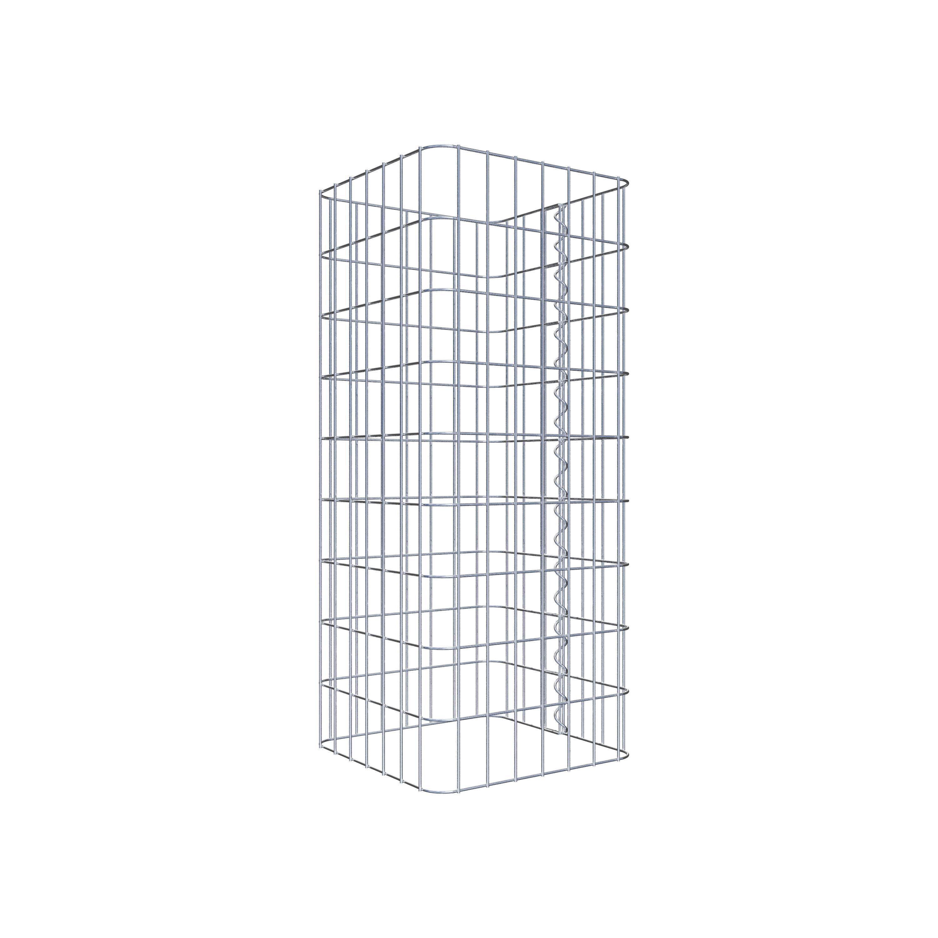 Colonne gabion 37 x 37 cm, MW 5 x 10 cm carré