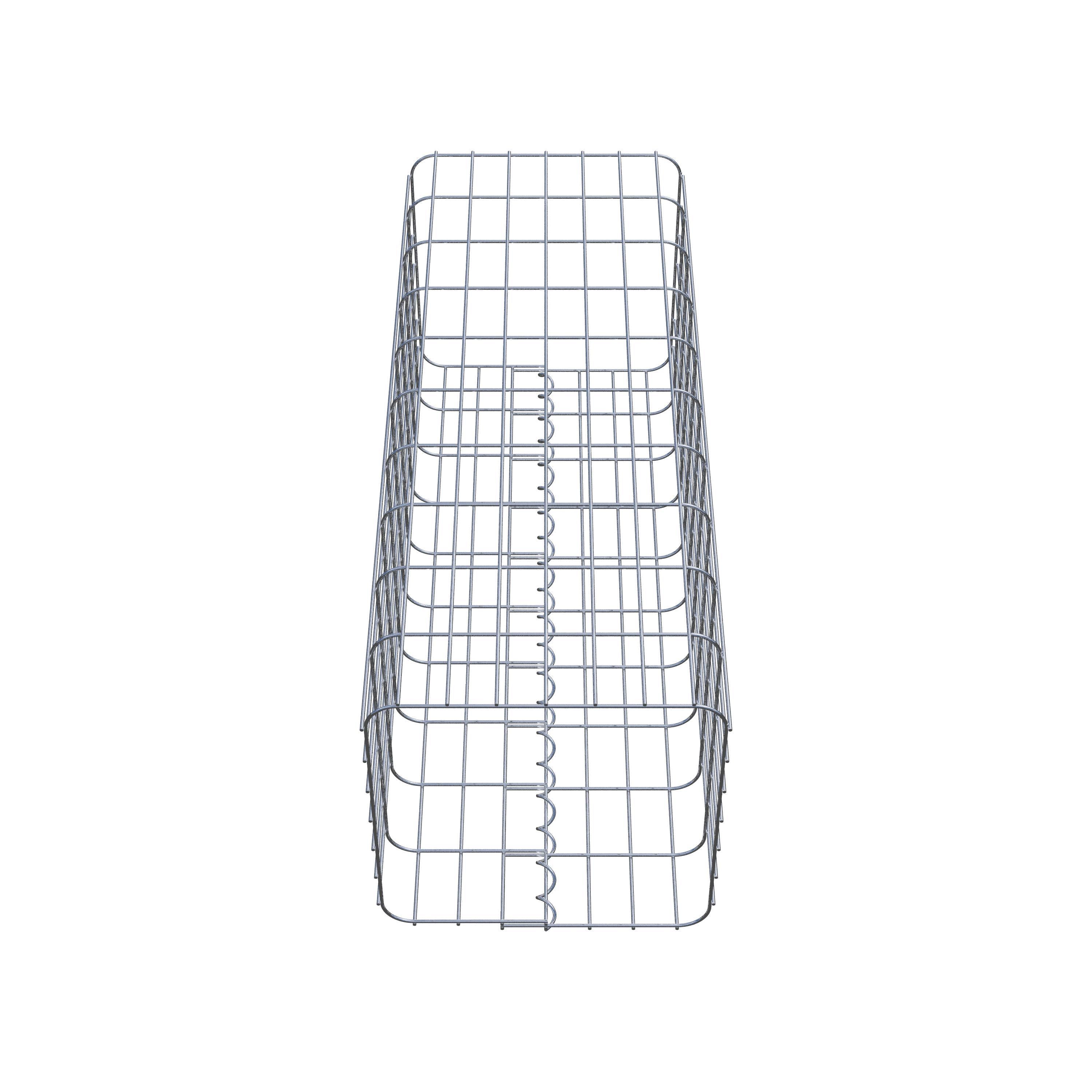 Colonne gabion 37 x 37 cm, MW 5 x 10 cm carré