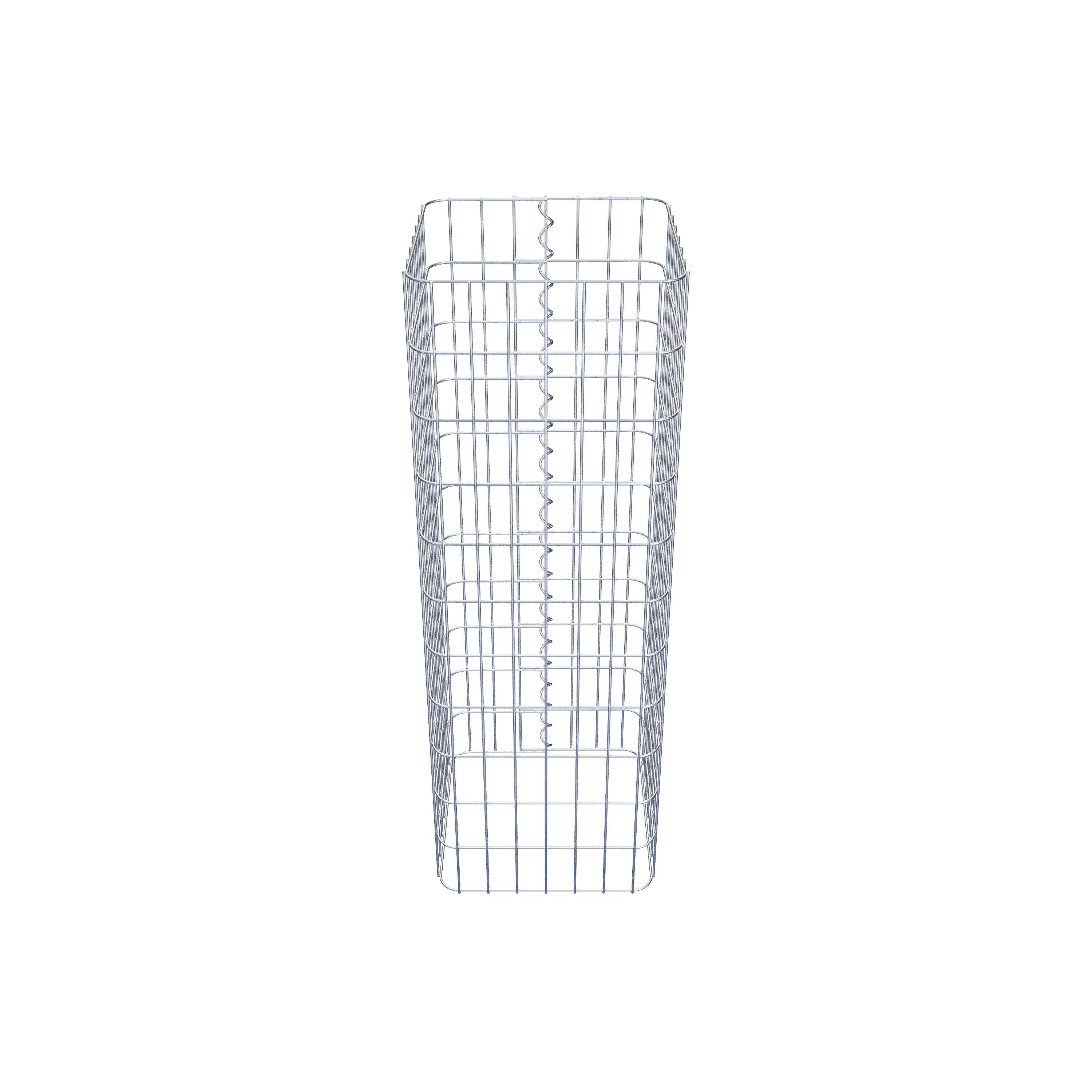 Colonne gabion 37 x 37 cm, MW 5 x 10 cm carré