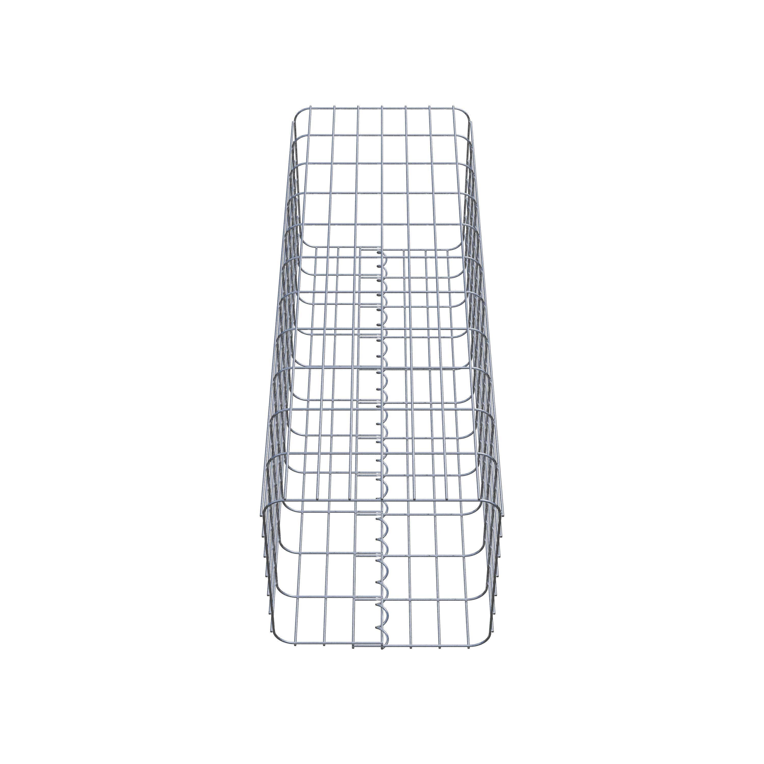 Colonne gabion 37 x 37 cm, MW 5 x 10 cm carré