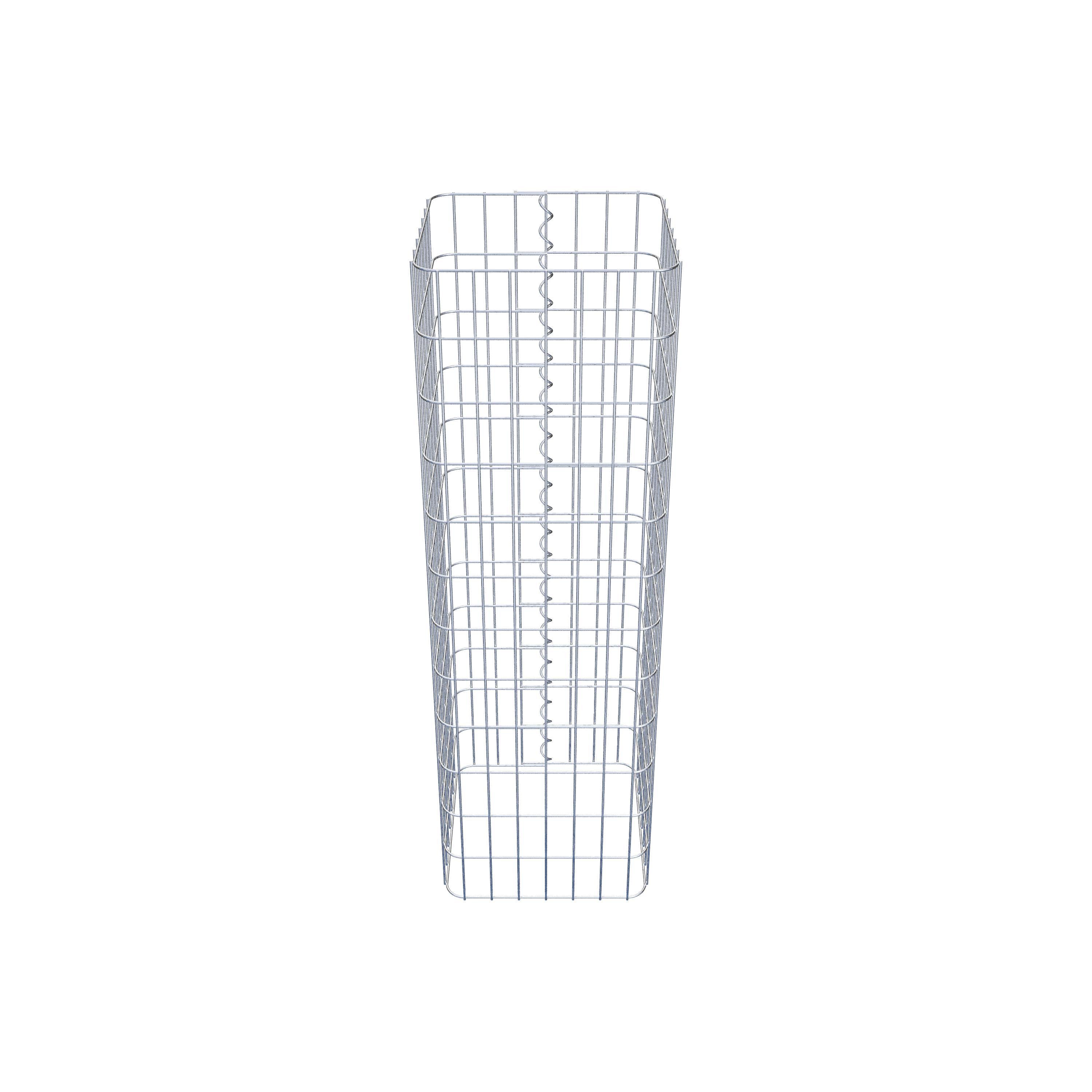 Colonne gabion 37 x 37 cm, MW 5 x 10 cm carré