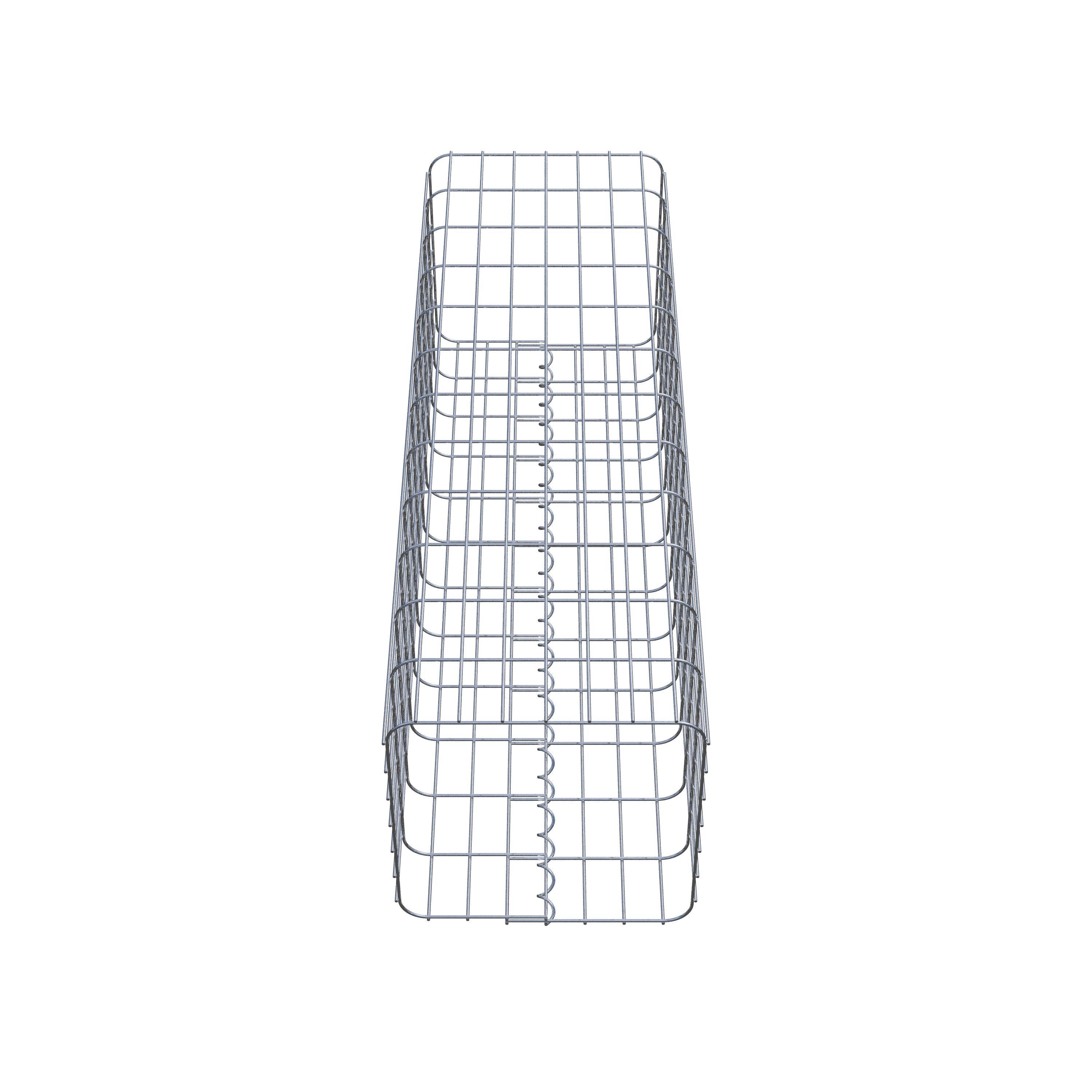 Colonne gabion 37 x 37 cm, MW 5 x 10 cm carré