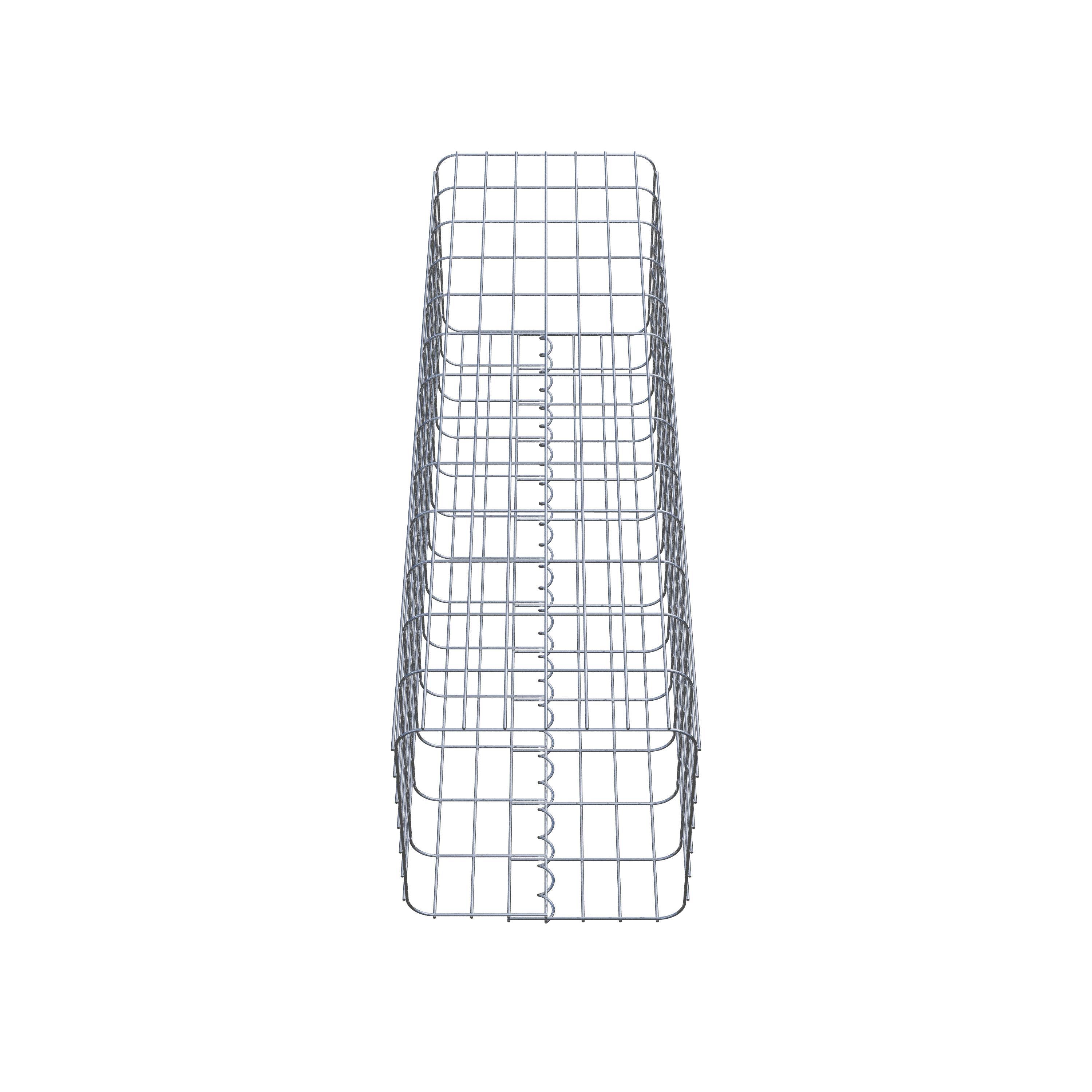 Colonne gabion 37 x 37 cm, MW 5 x 10 cm carré