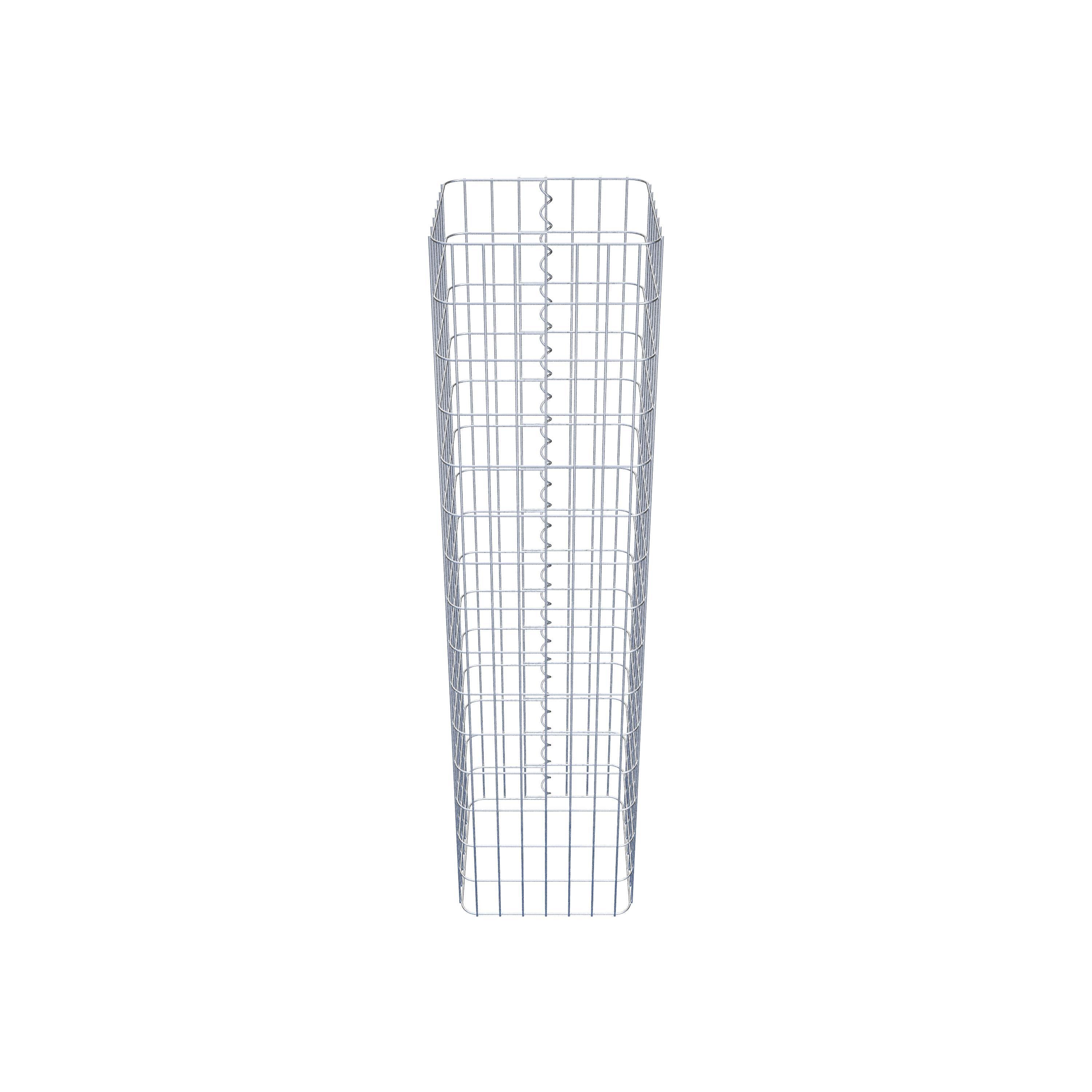 Colonne gabion 37 x 37 cm, MW 5 x 10 cm carré