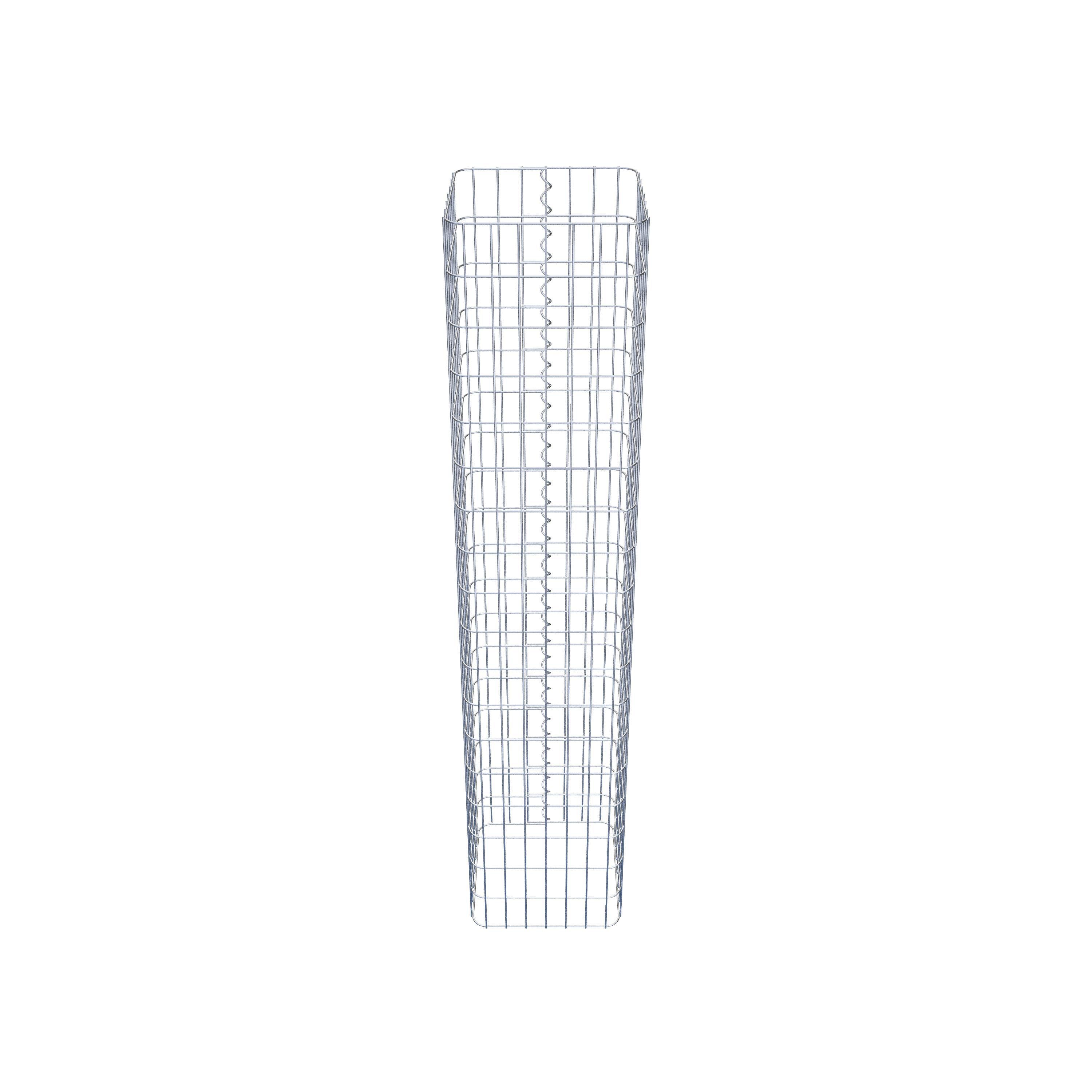 Colonne gabion 37 x 37 cm, MW 5 x 10 cm carré