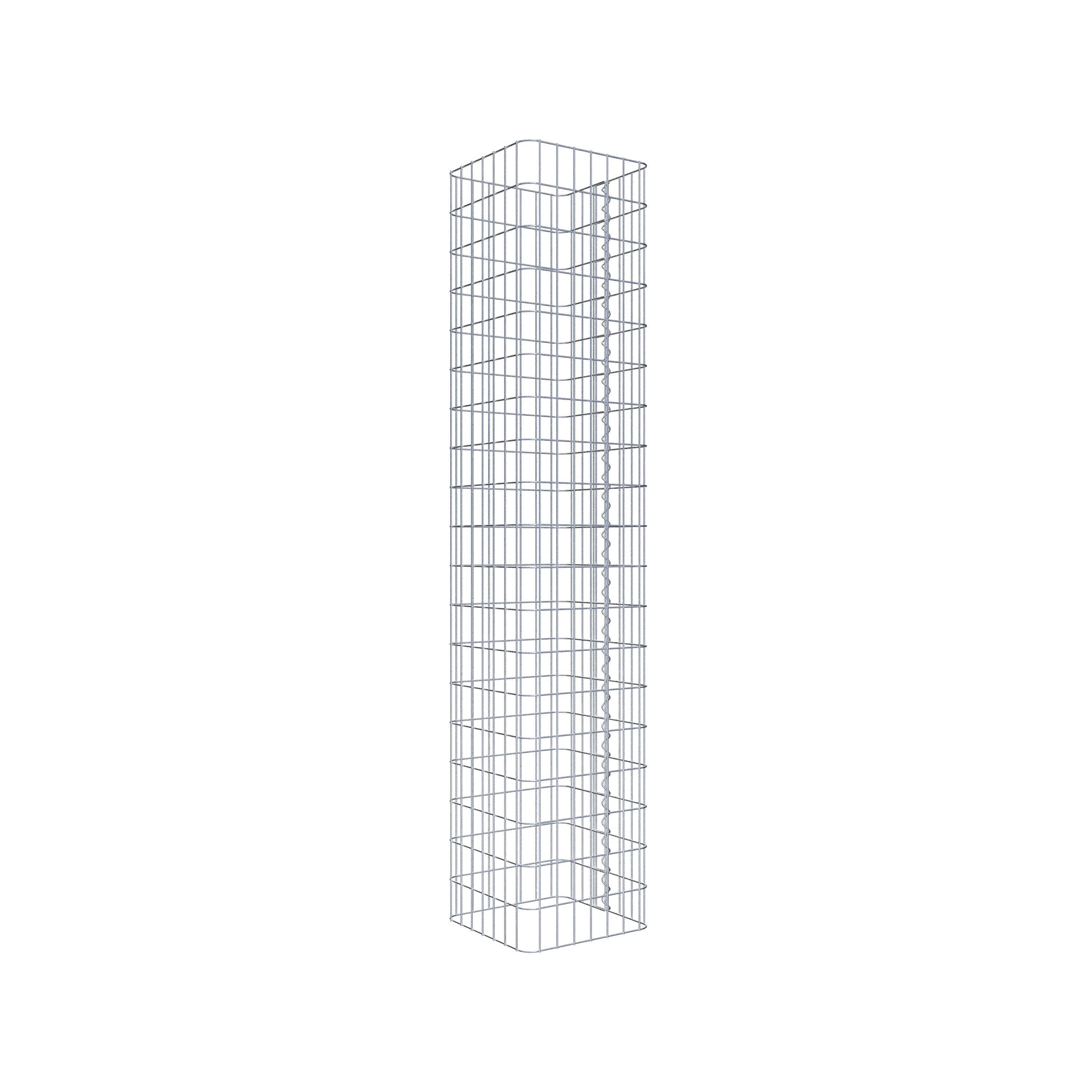 Colonne gabion 37 x 37 cm, MW 5 x 10 cm carré