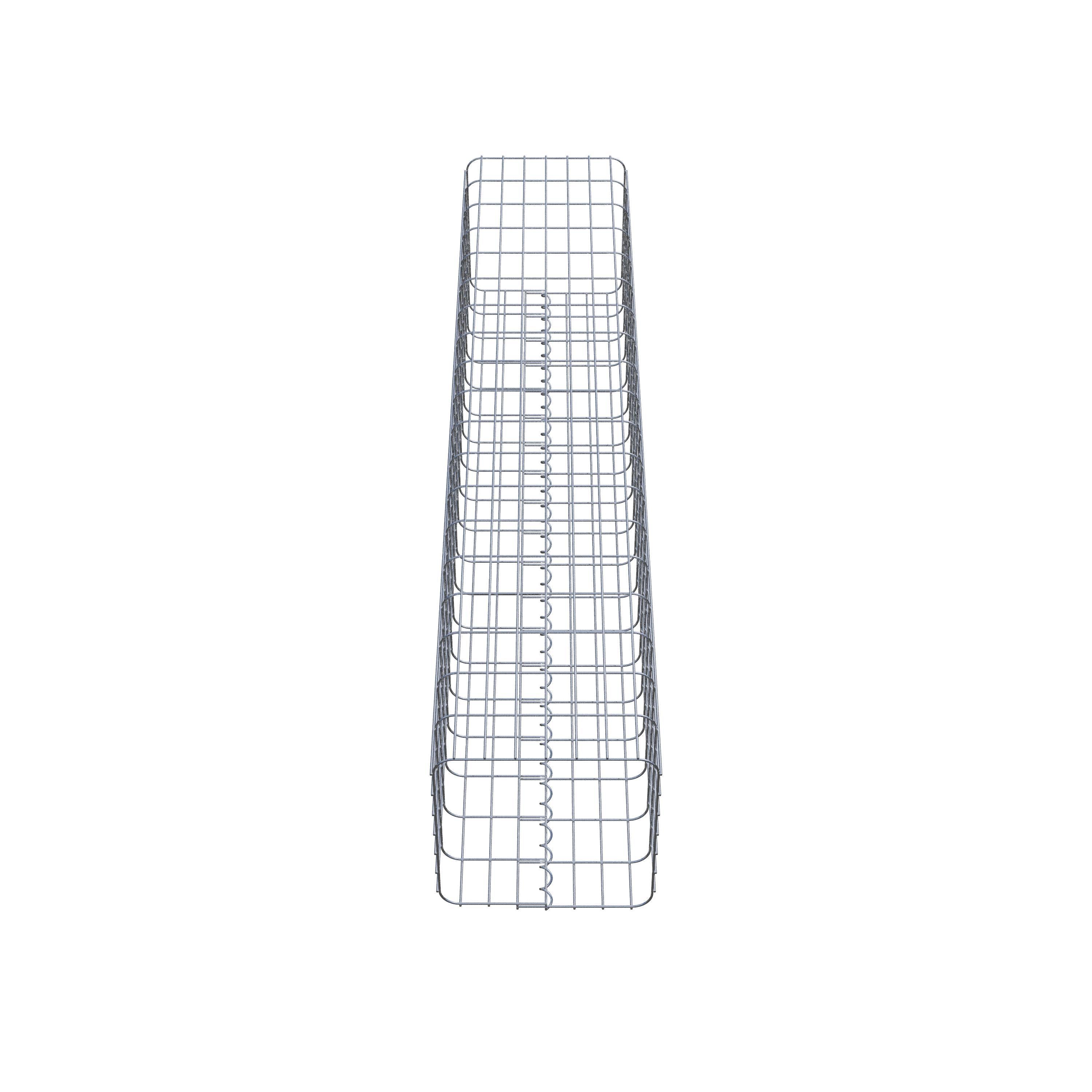 Colonne gabion 37 x 37 cm, MW 5 x 10 cm carré