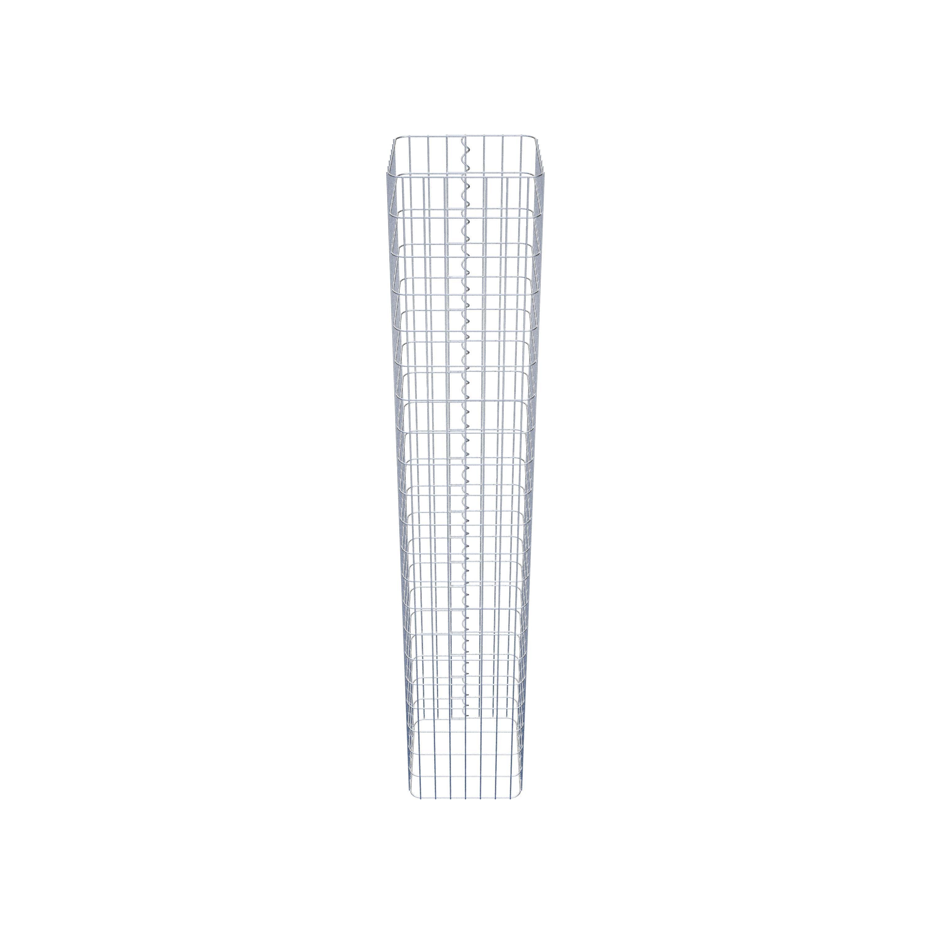 Colonne gabion 37 x 37 cm, MW 5 x 10 cm carré