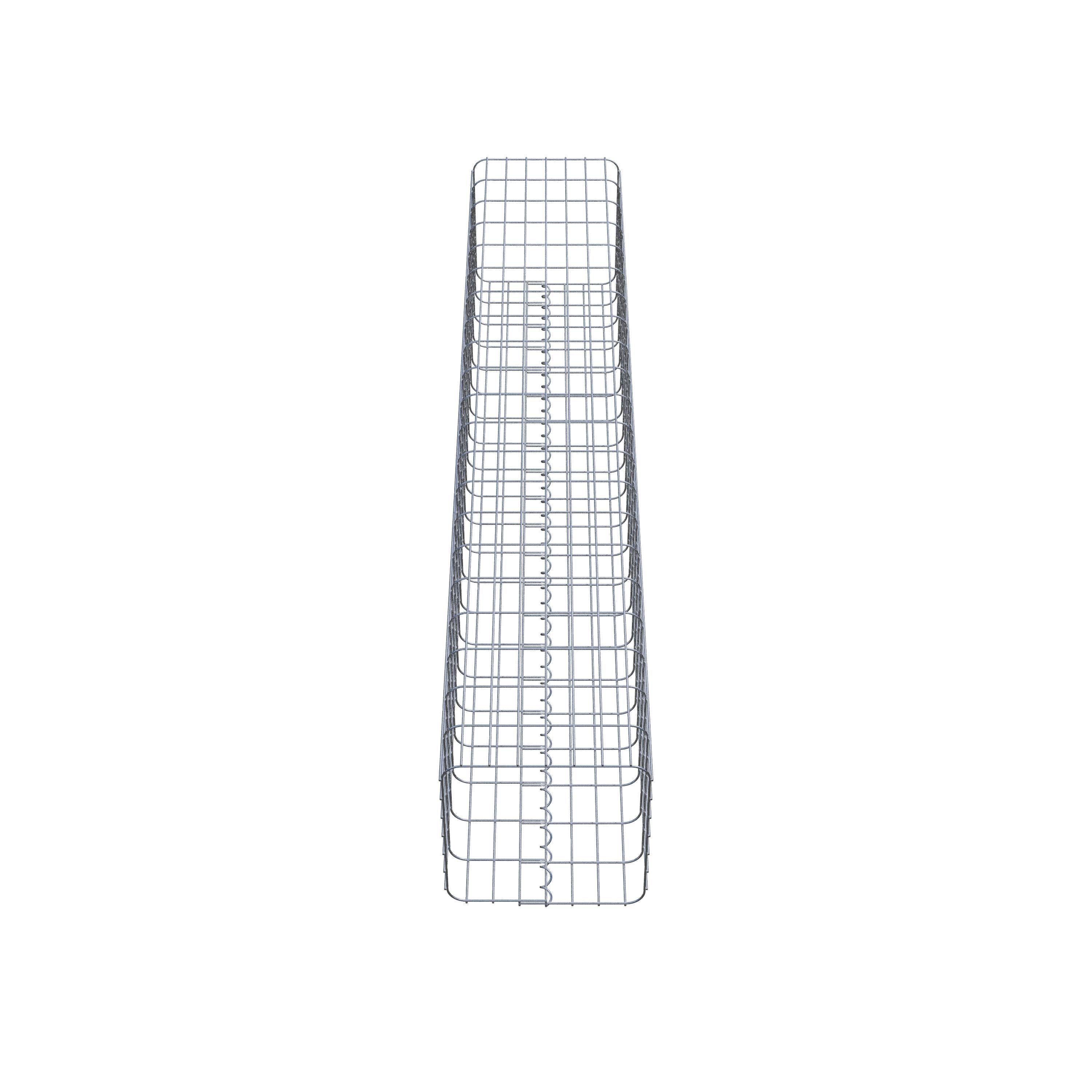 Colonne gabion 37 x 37 cm, MW 5 x 10 cm carré