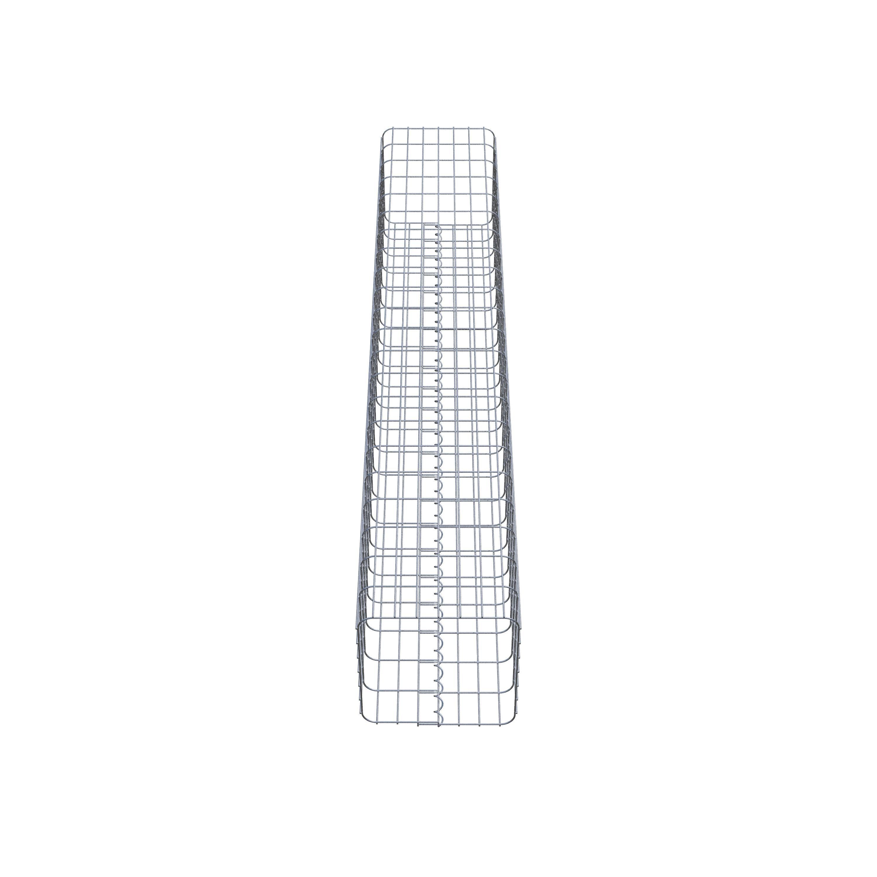 Colonne gabion 37 x 37 cm, MW 5 x 10 cm carré