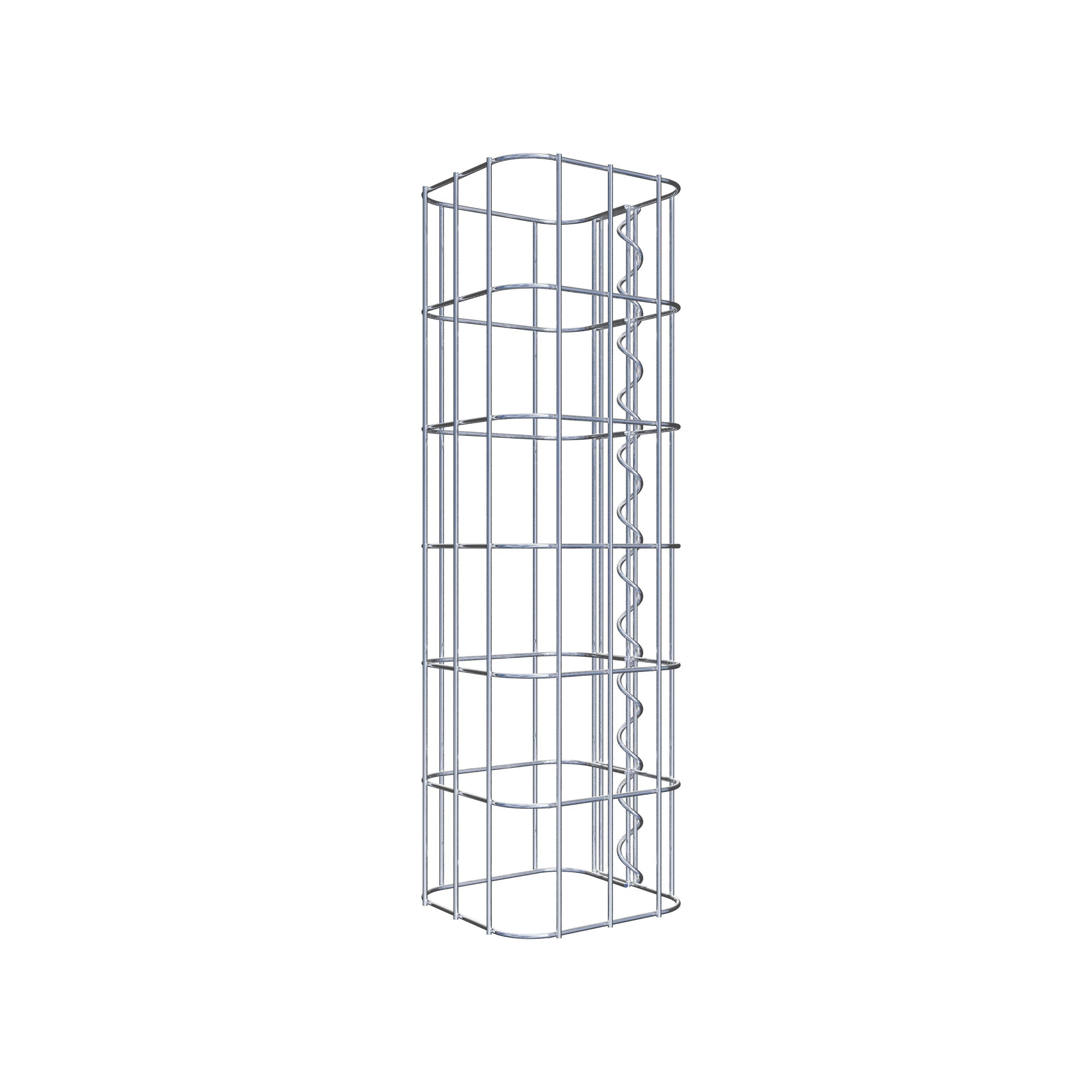 Colonne gabion 17 x 17 cm, MW 5 x 10 cm carré