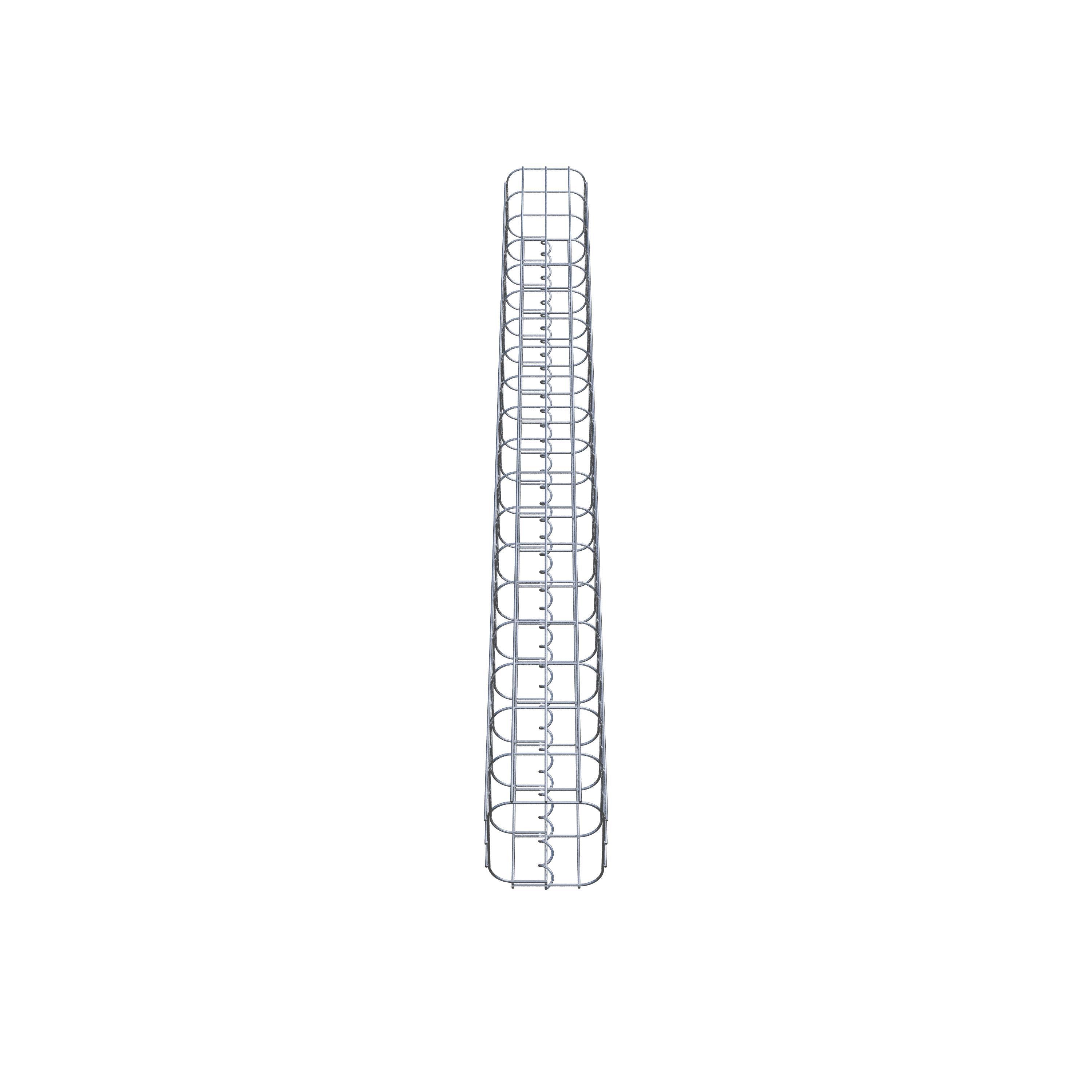 Colonne gabion 17 x 17 cm, MW 5 x 10 cm carré