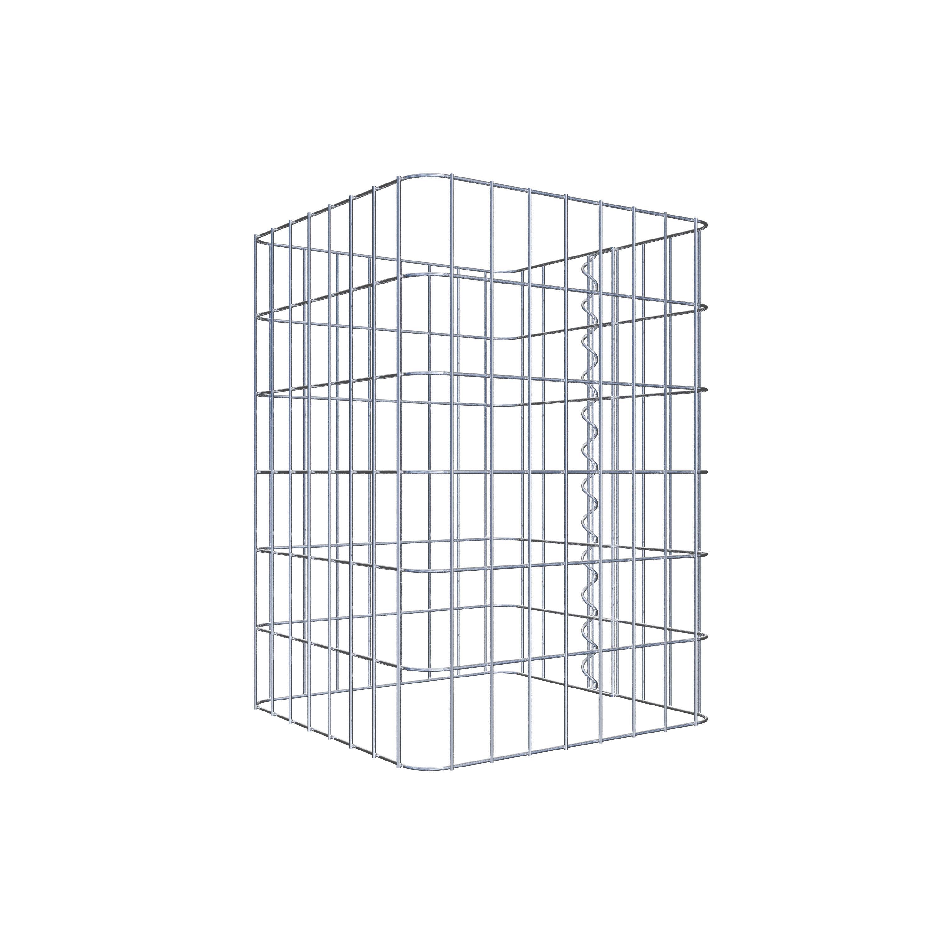 Colonne gabion 42 x 42 cm, MW 5 x 10 cm carré