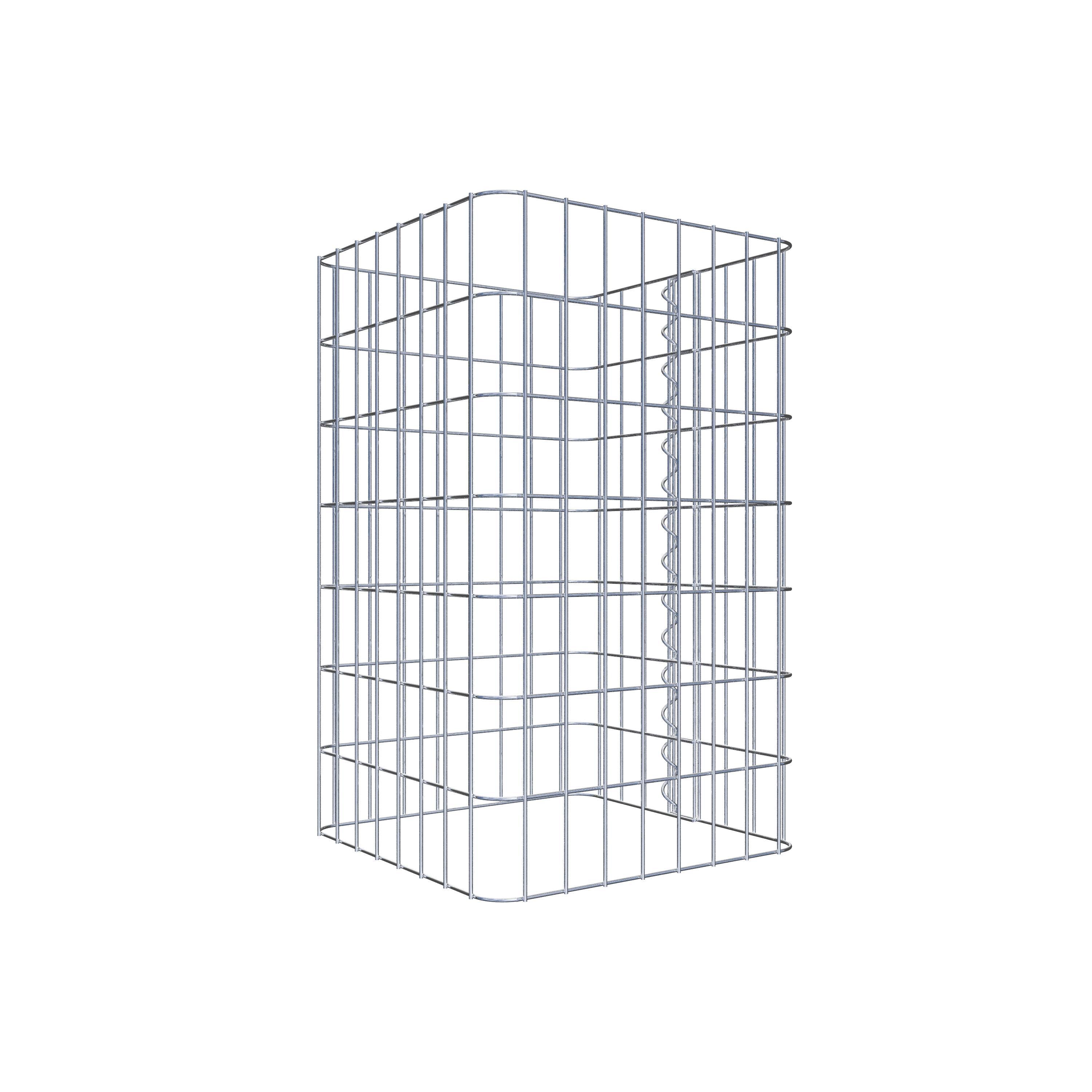 Colonne gabion 42 x 42 cm, MW 5 x 10 cm carré