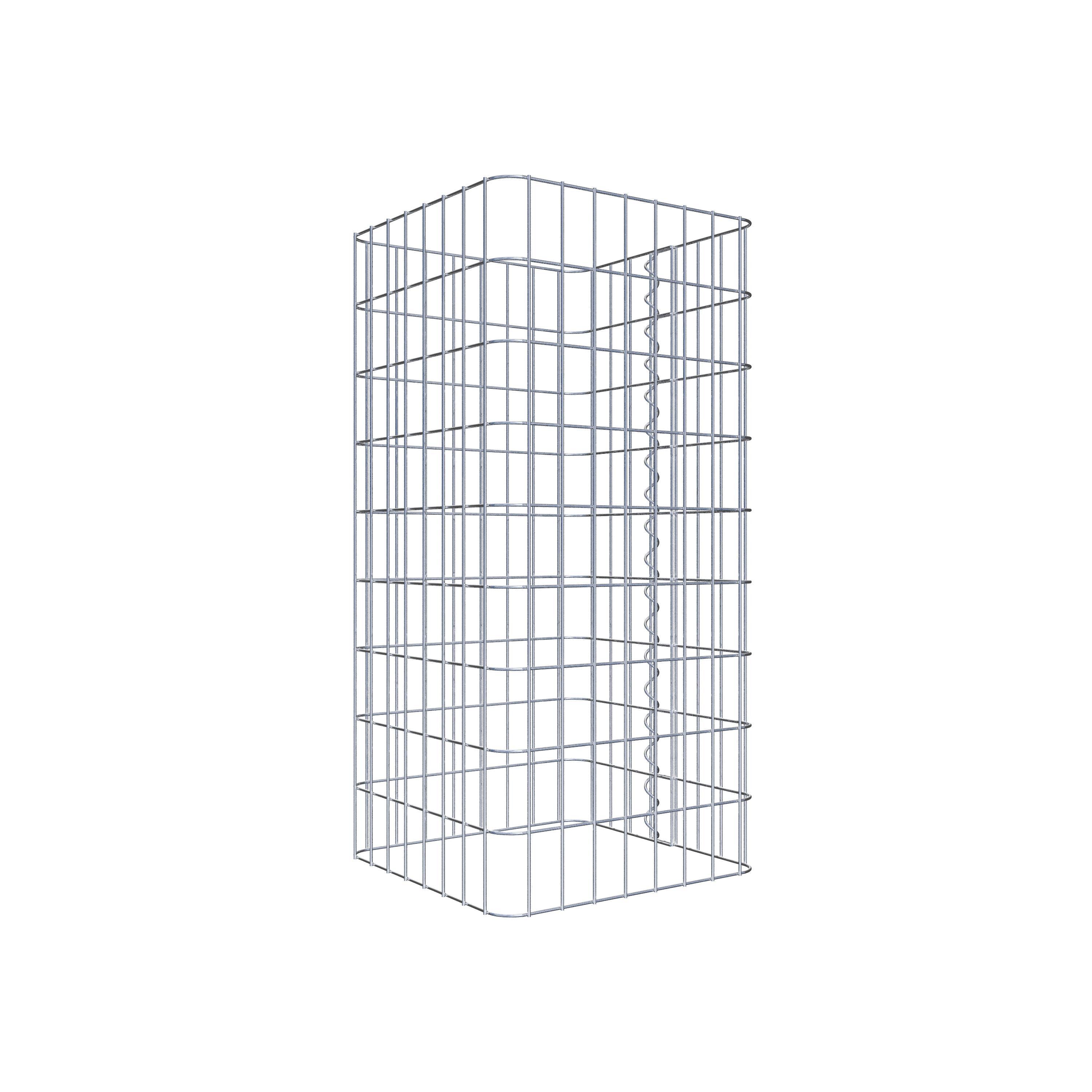 Colonne gabion 42 x 42 cm, MW 5 x 10 cm carré