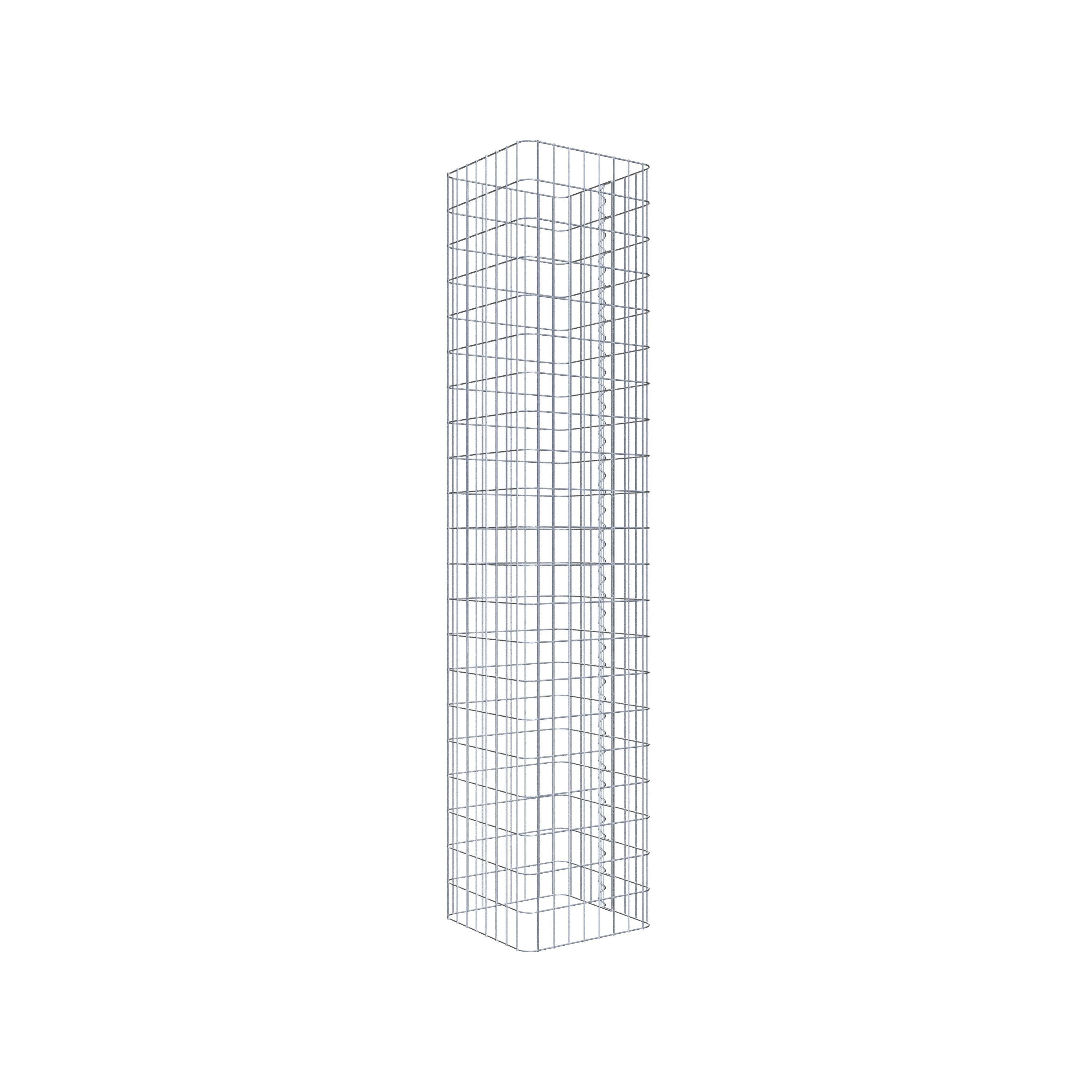 Colonne gabion 42 x 42 cm, MW 5 x 10 cm carré