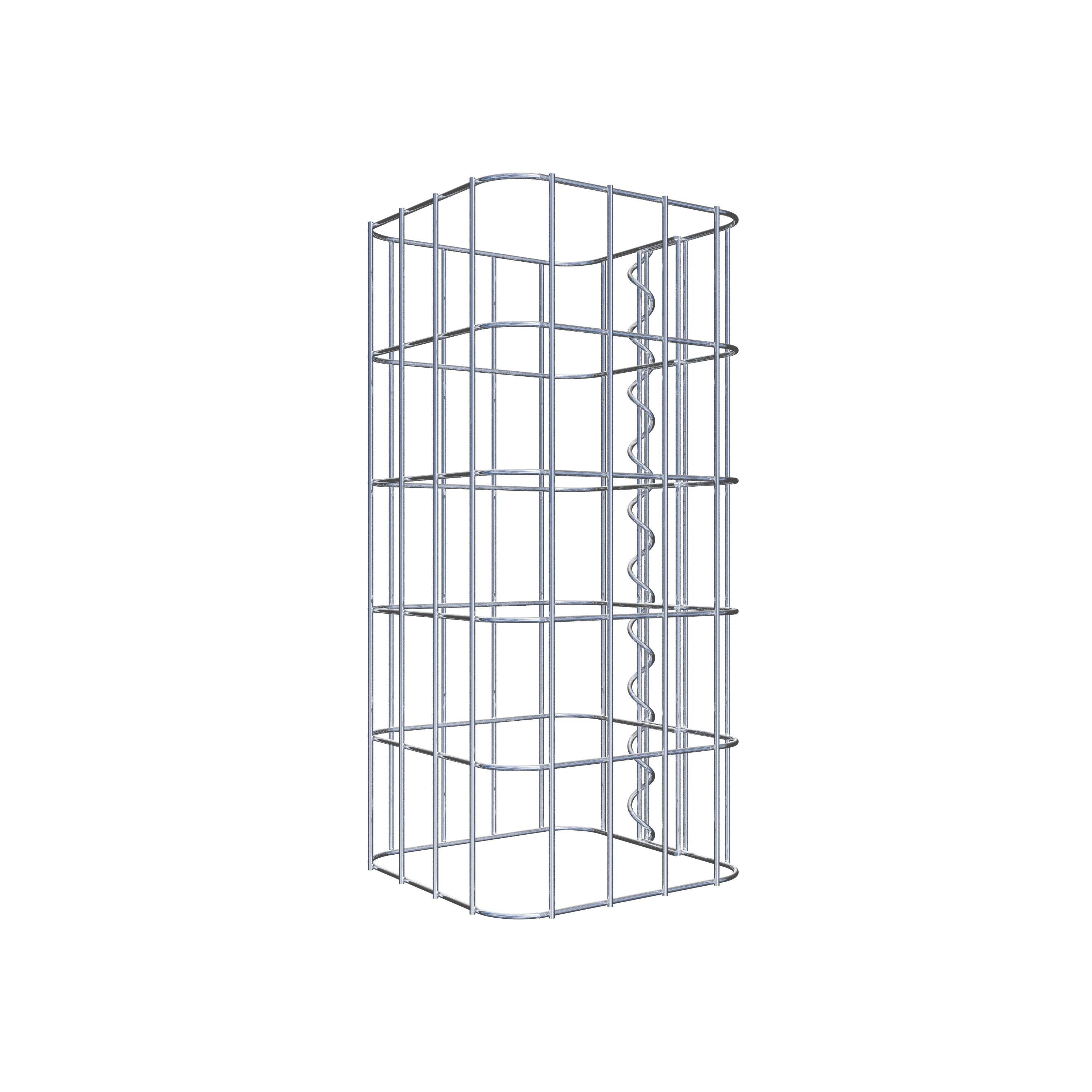 Colonne gabion 22 x 22 cm, MW 5 x 10 cm carré