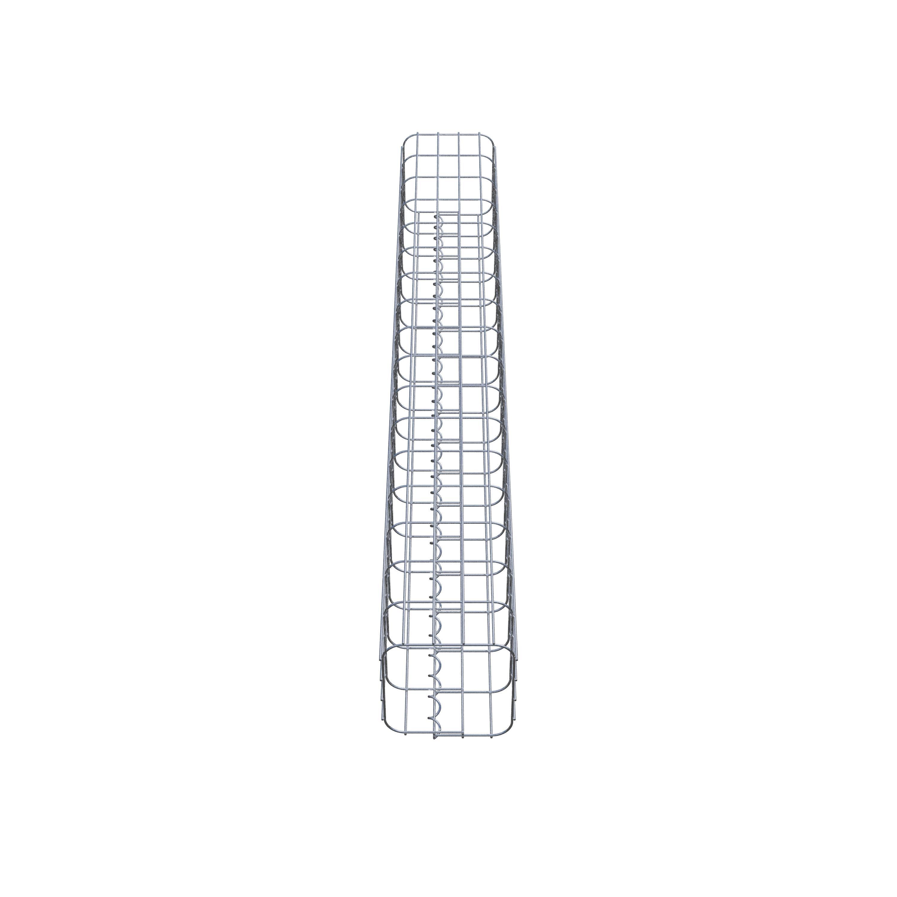 Colonne gabion 22 x 22 cm, MW 5 x 10 cm carré