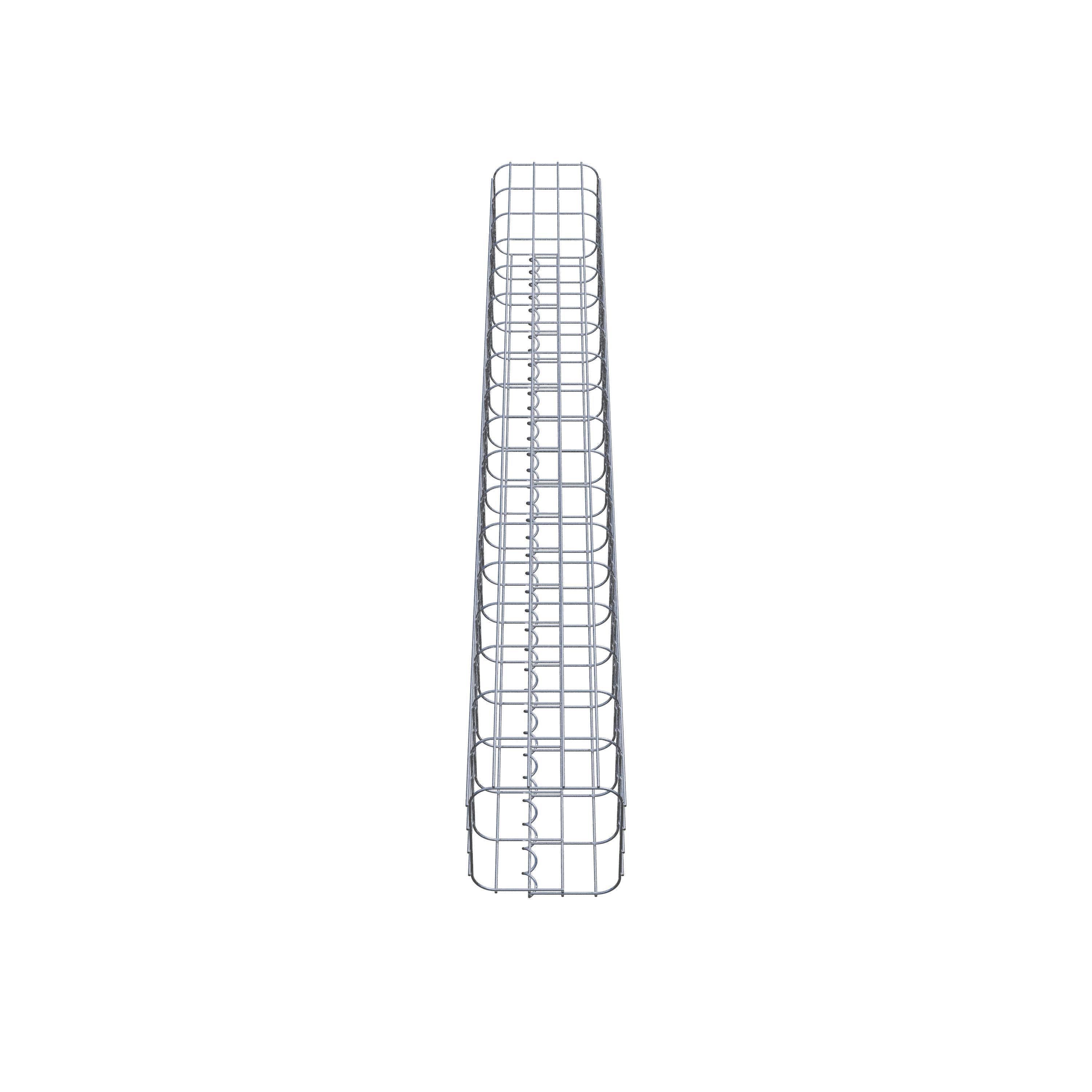 Colonne gabion 22 x 22 cm, MW 5 x 10 cm carré