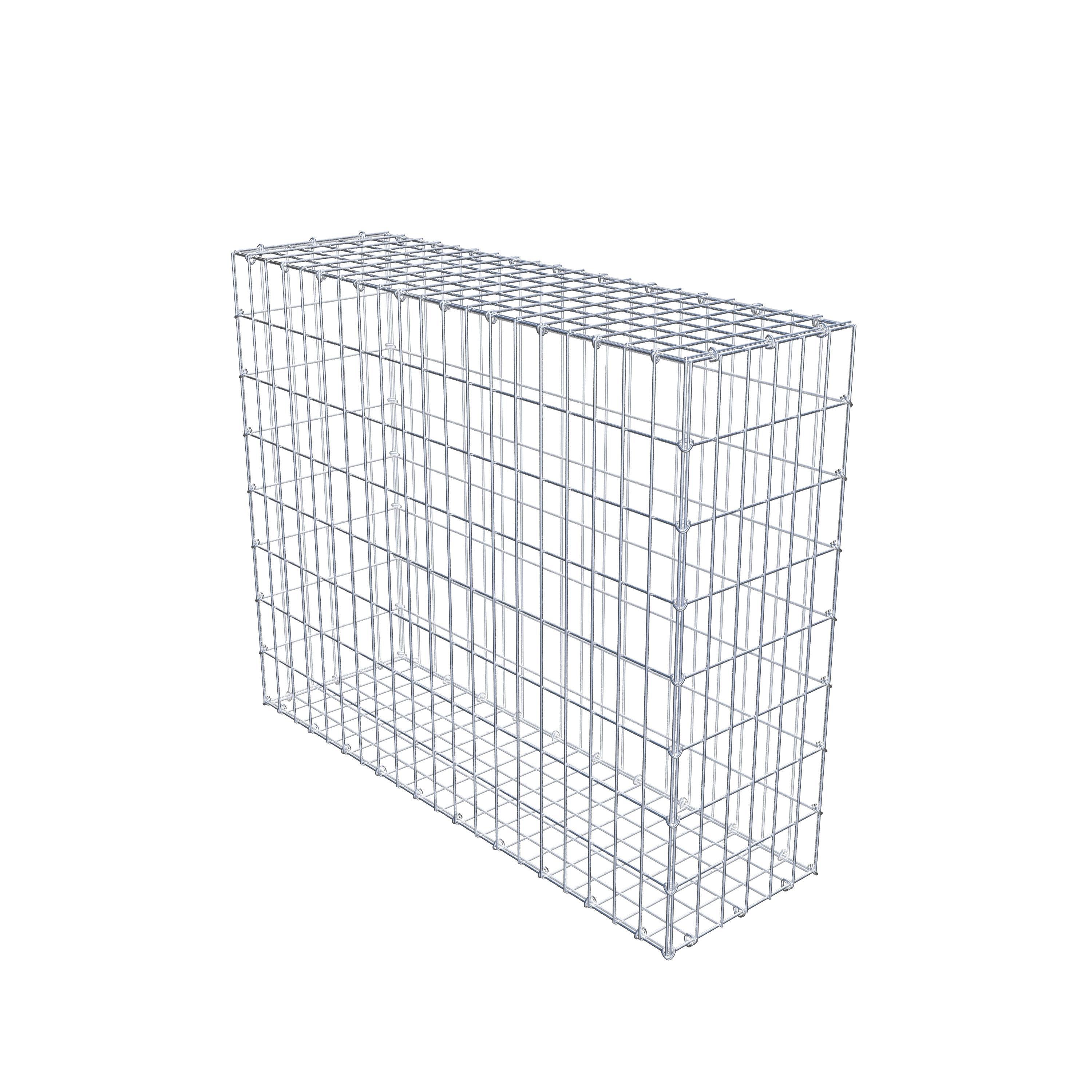 Gabion 100 cm x 80 cm x 30 cm (L x H x P), maille 5 cm x 10 cm, anneau en C