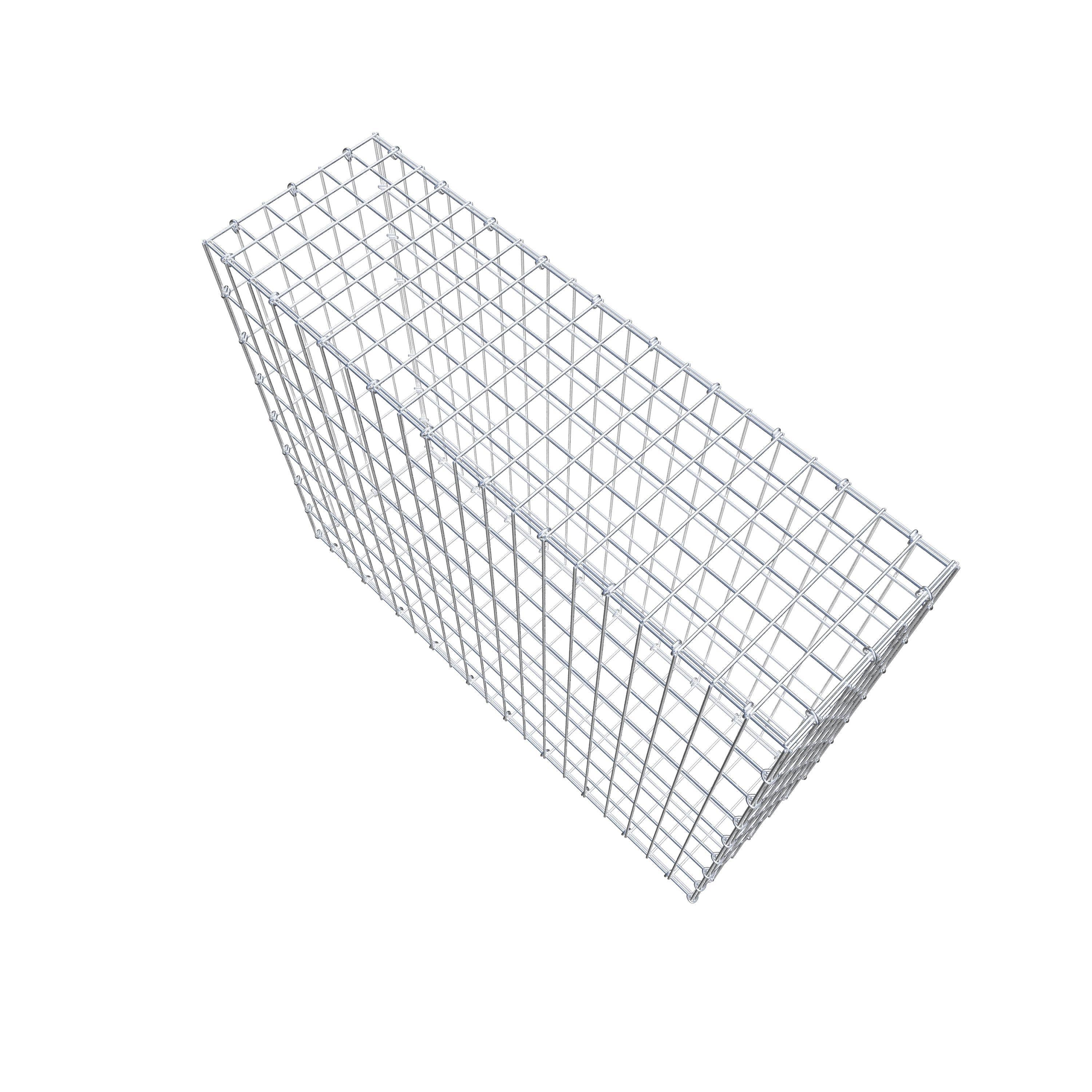 Gabion 100 cm x 80 cm x 30 cm (L x H x P), maille 5 cm x 10 cm, anneau en C