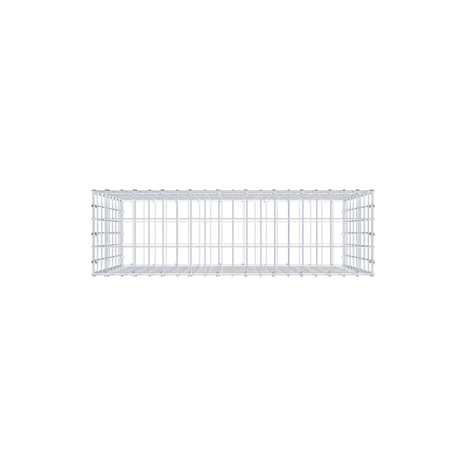 Gabion 100 cm x 80 cm x 30 cm (L x H x P), mailles 5 cm x 10 cm, anneau en C