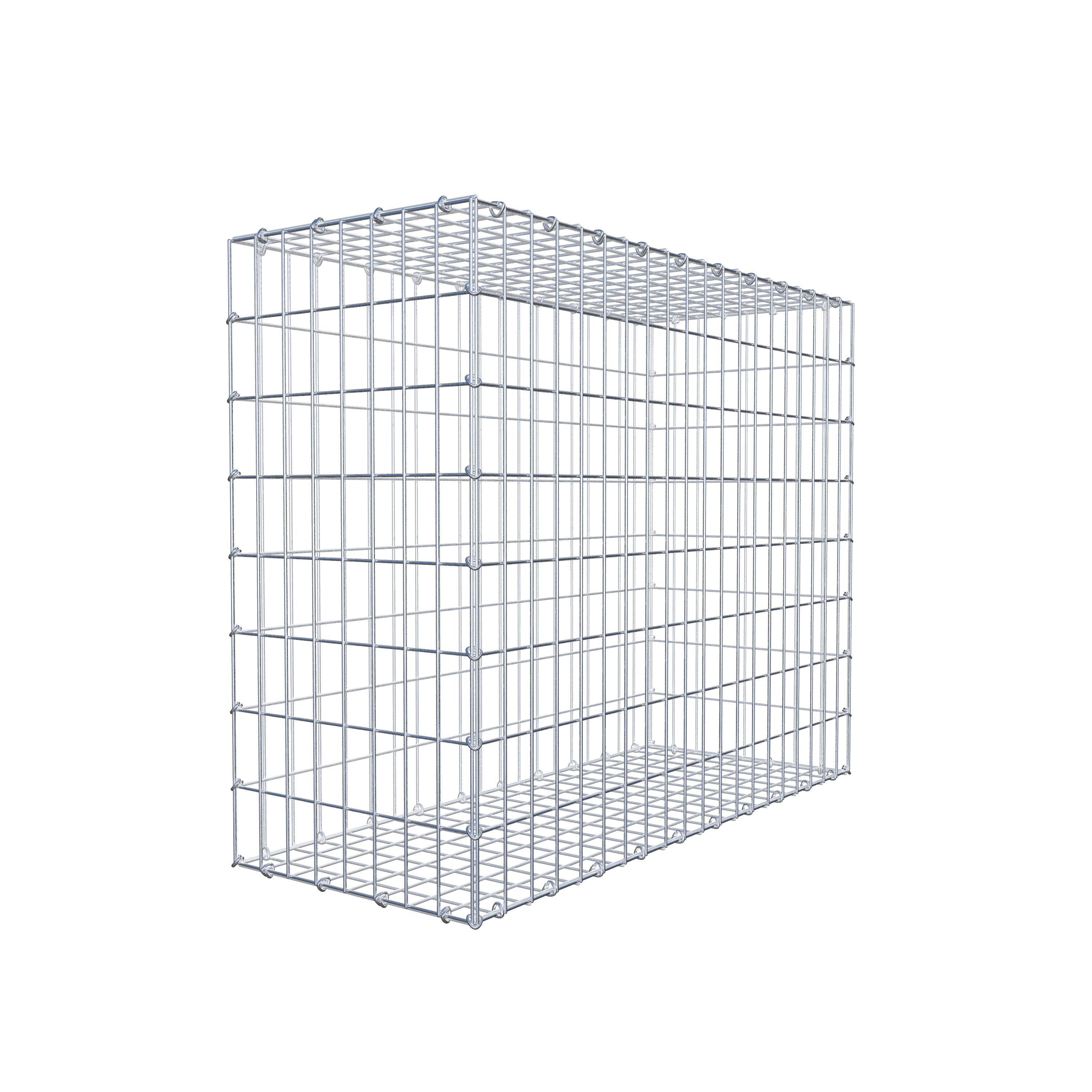 Gabion 100 cm x 80 cm x 40 cm (L x H x P), maillage 5 cm x 10 cm, anneau en C