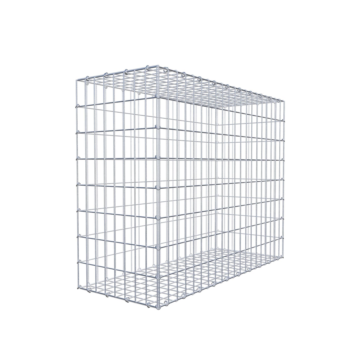 Gabion 100 cm x 80 cm x 40 cm (L x H x P), mailles 5 cm x 10 cm, anneau en C