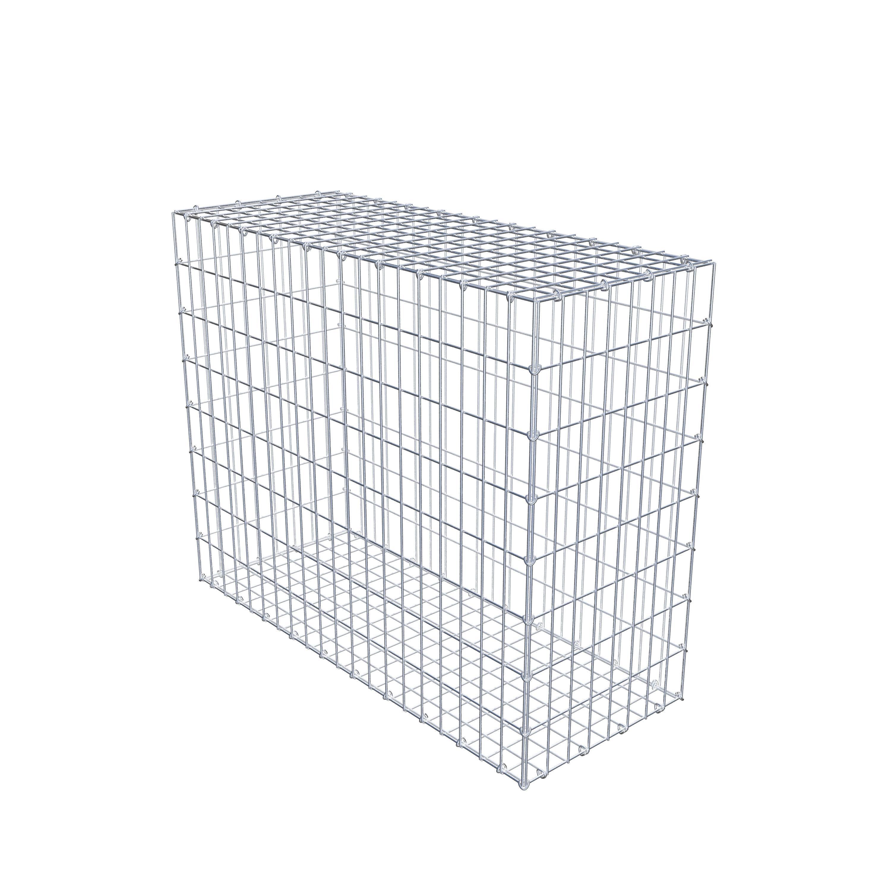 Gabion 100 cm x 80 cm x 40 cm (L x H x P), maillage 5 cm x 10 cm, anneau en C