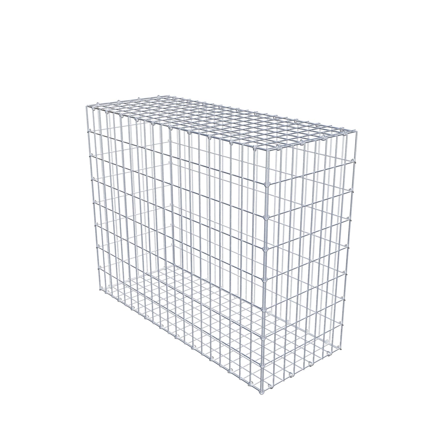 Gabion 100 cm x 80 cm x 40 cm (L x H x P), mailles 5 cm x 10 cm, anneau en C