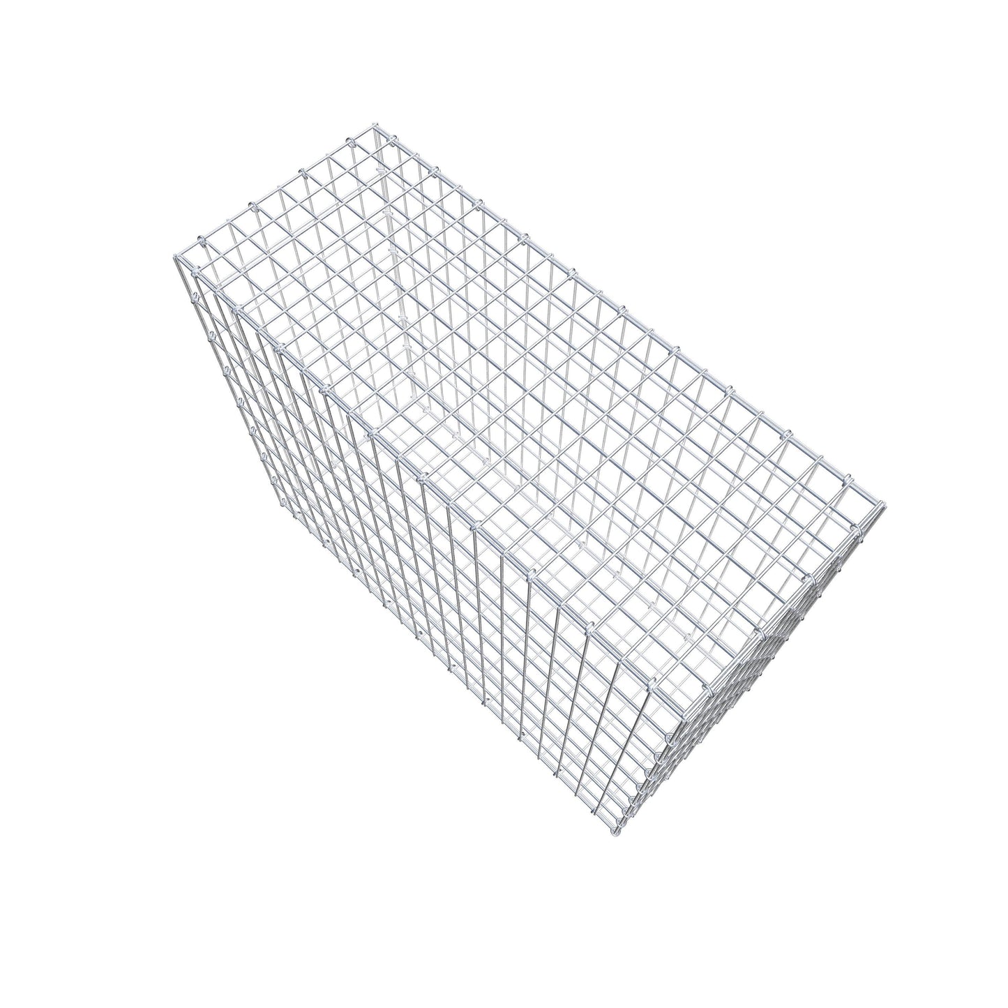 Gabion 100 cm x 80 cm x 40 cm (L x H x P), mailles 5 cm x 10 cm, anneau en C