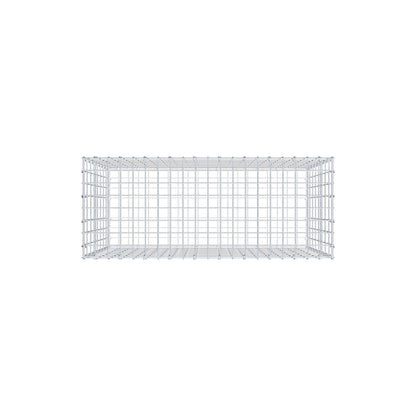Gabion 100 cm x 80 cm x 40 cm (L x H x P), mailles 5 cm x 10 cm, anneau en C