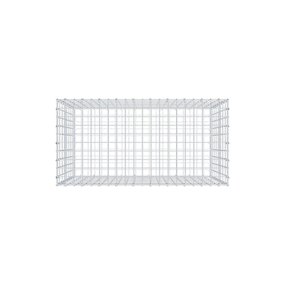 Gabion 100 cm x 80 cm x 50 cm (L x H x D), mesh size 5 cm x 10 cm, C-ring
