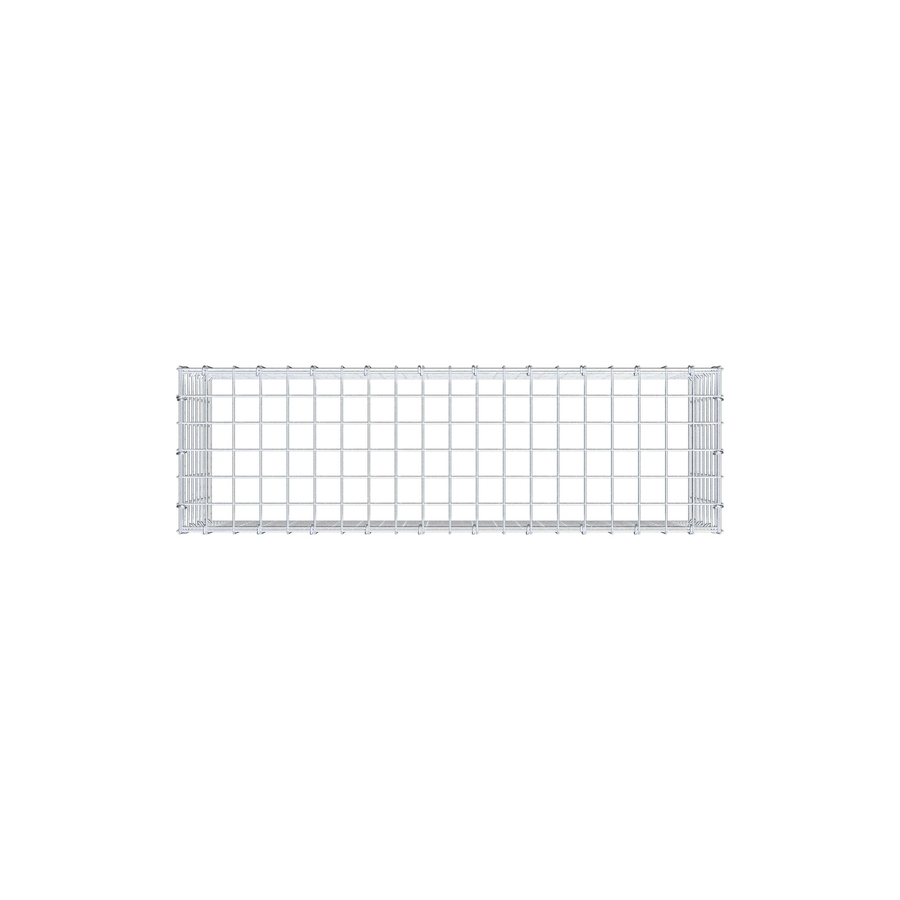 Anbaugabione Typ 3 100 cm x 40 cm x 30 cm (L x H x T), Maschenweite 5 cm x 5 cm, C-Ring