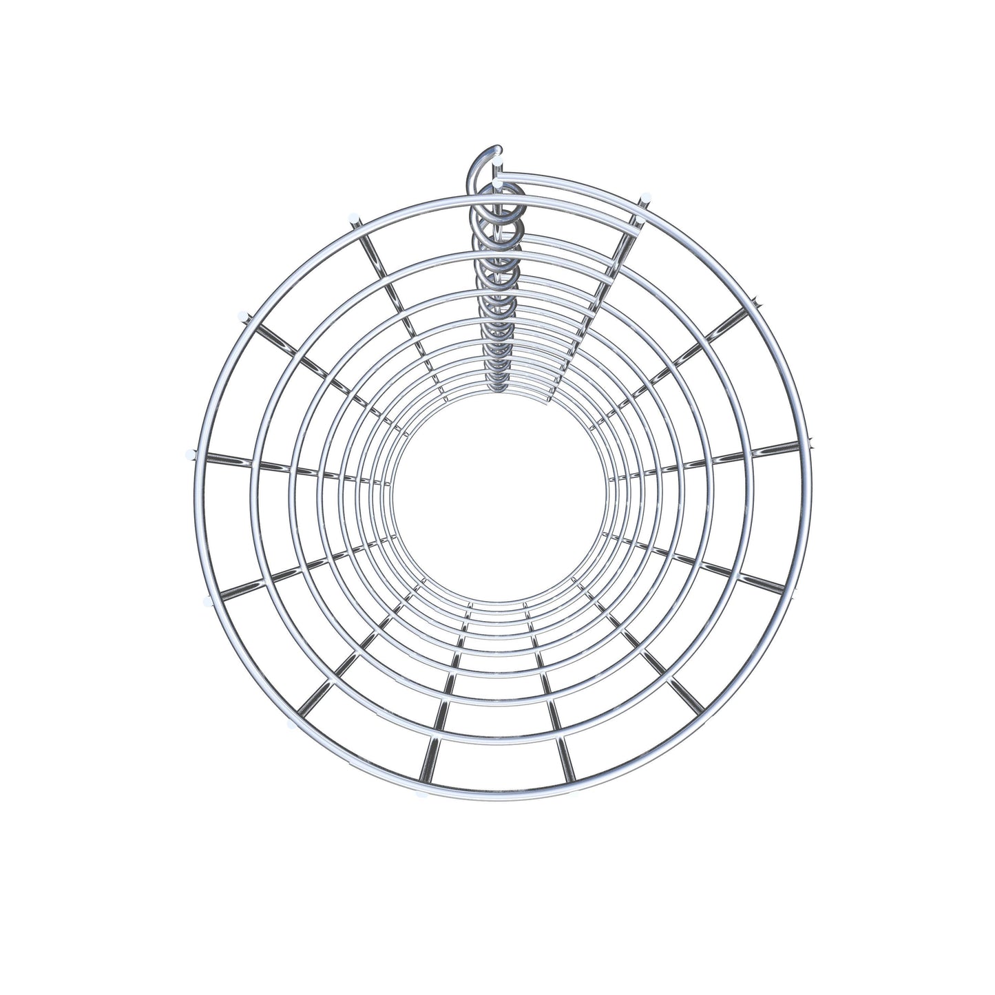 Schanskorfzuil rond 22 cm diameter, 80 cm hoogte, maaswijdte 5 cm x 10 cm