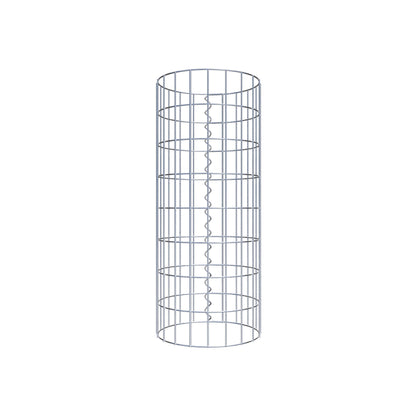 Colonne de gabion ronde 32 cm de diamètre, 80 cm de hauteur, maille 5 cm x 10 cm