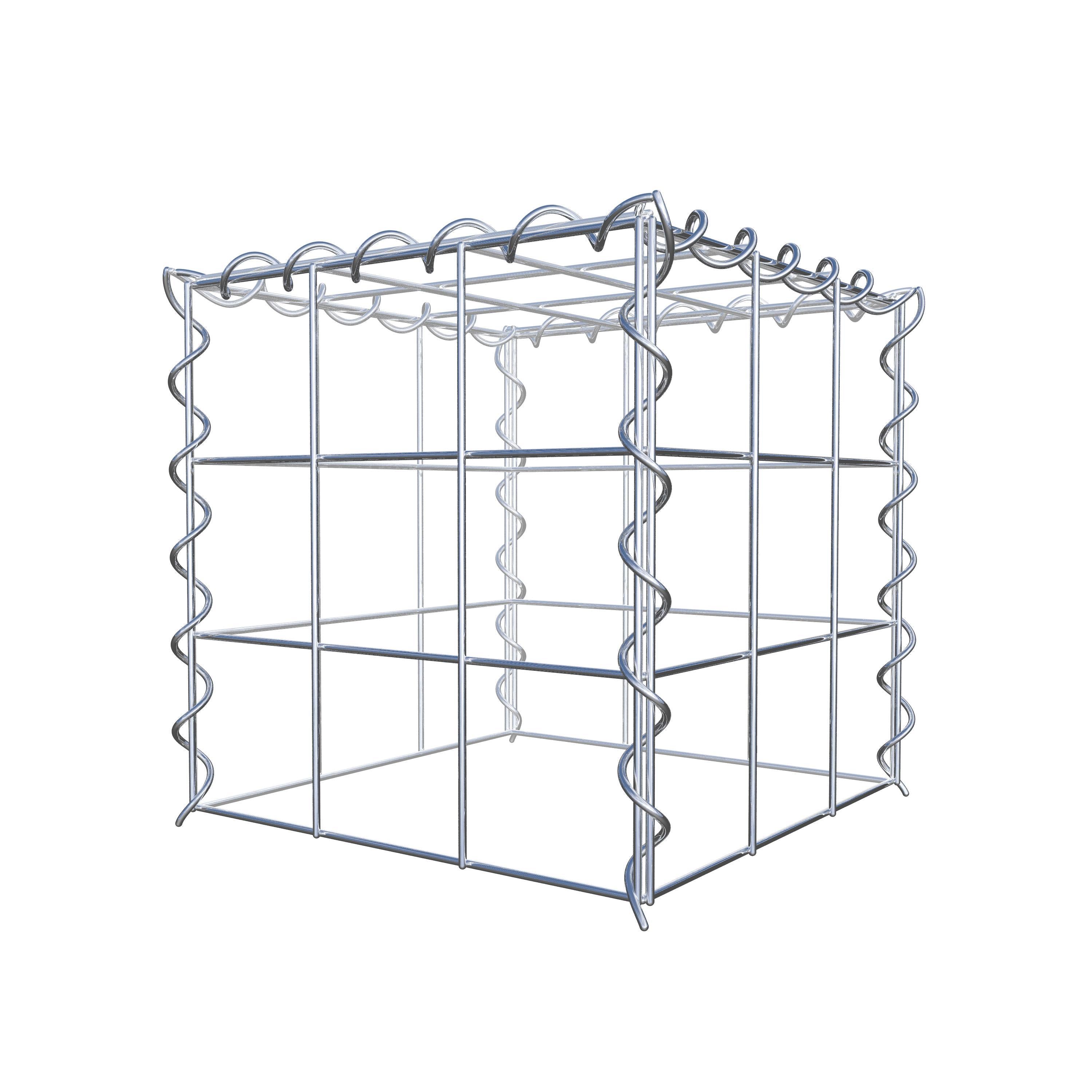 Gabion sur toile type 3 30 cm x 30 cm x 30 cm (L x H x P), maille 10 cm x 10 cm, spirale