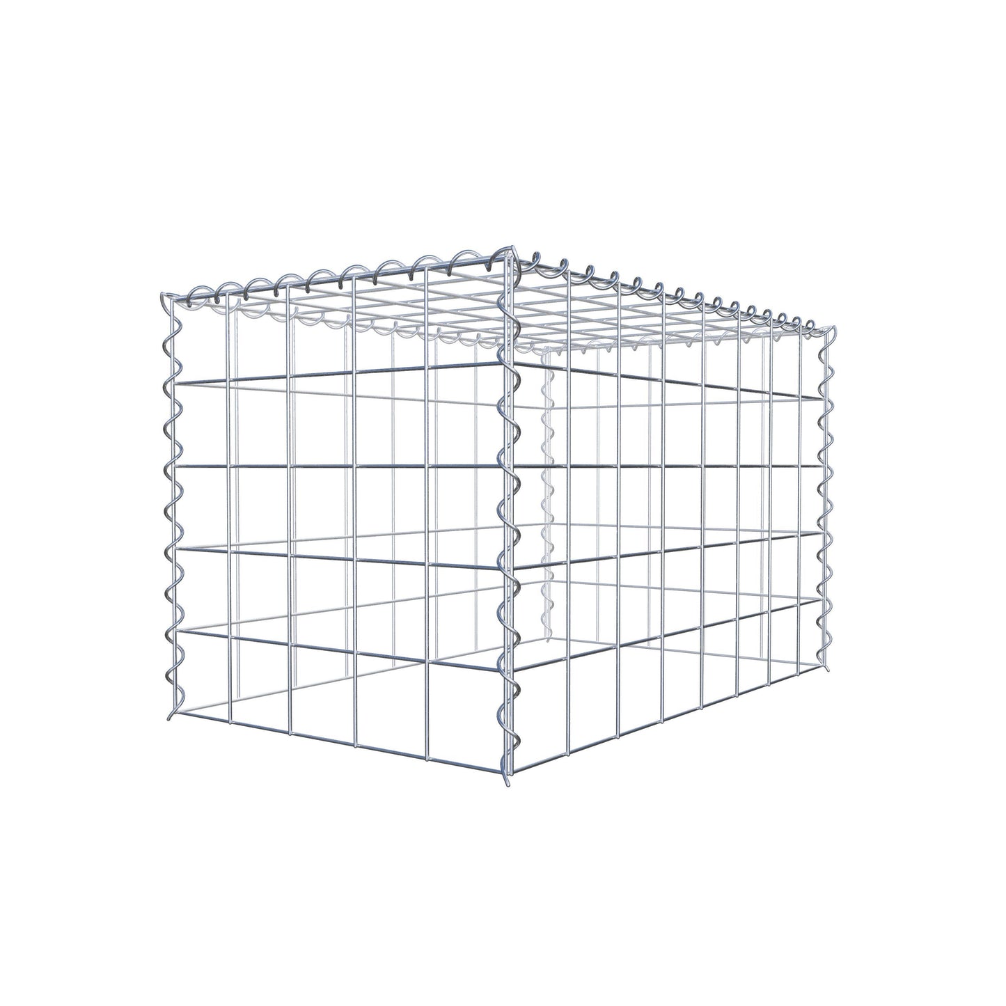 Påväxt gabion typ 3 80 cm x 50 cm x 50 cm (L x H x D), maskstorlek 10 cm x 10 cm, spiral