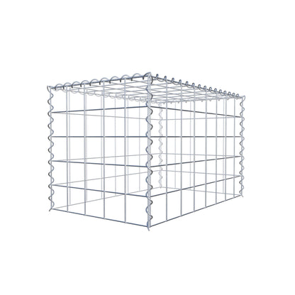 Påväxt gabion typ 3 80 cm x 50 cm x 50 cm (L x H x D), maskstorlek 10 cm x 10 cm, spiral