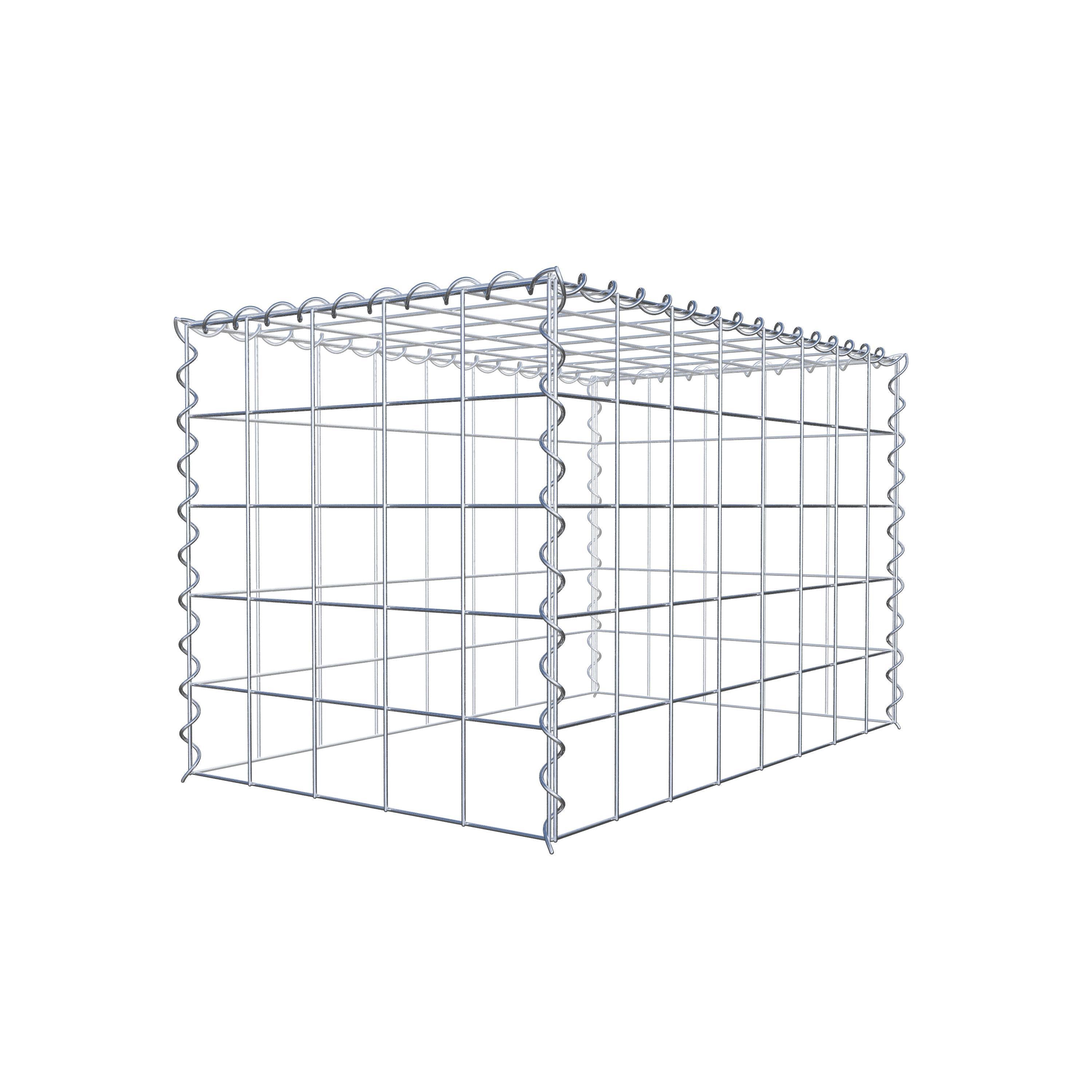 Gabion sur toile type 3 80 cm x 50 cm x 50 cm (L x H x P), maille 10 cm x 10 cm, spirale