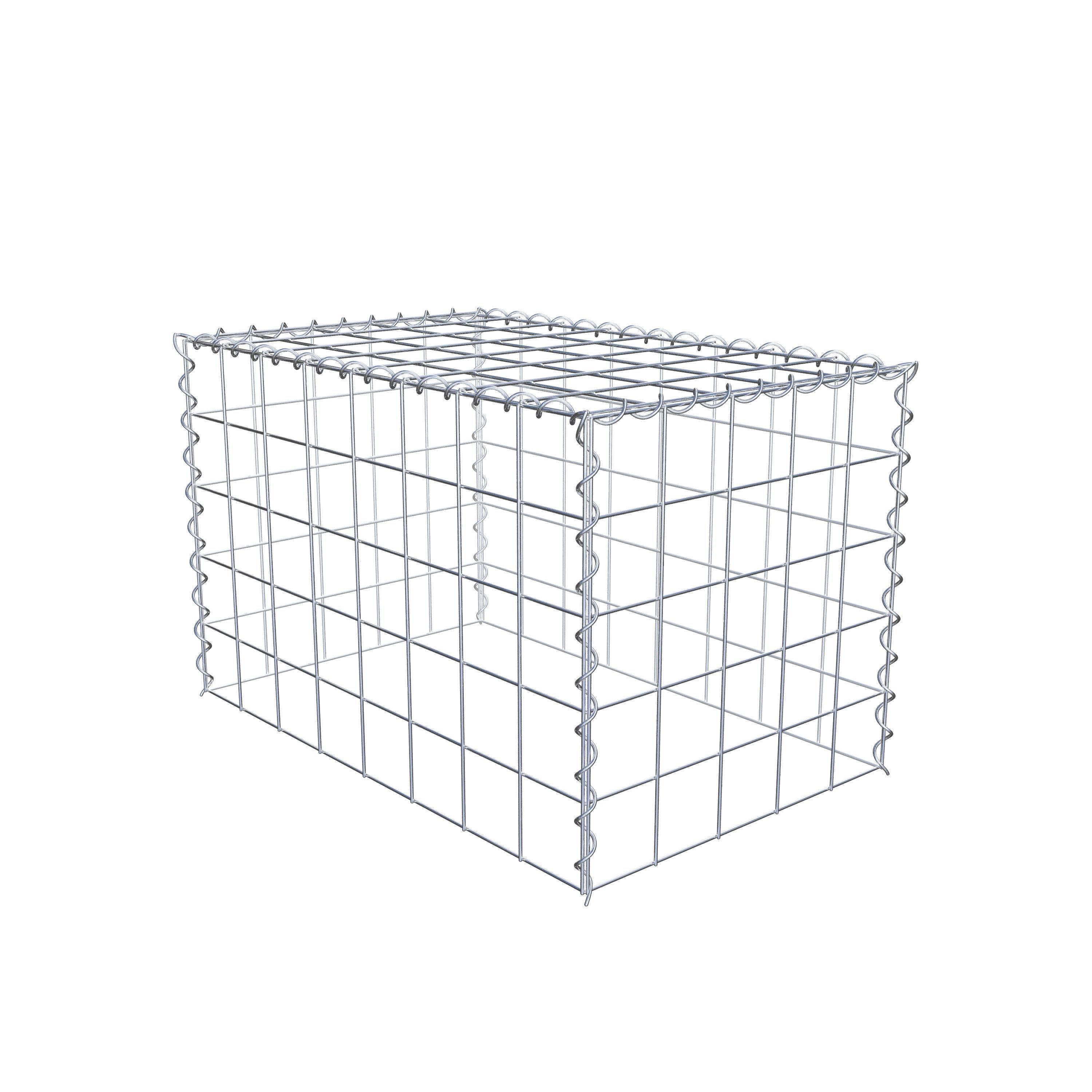 Gabion sur toile type 3 80 cm x 50 cm x 50 cm (L x H x P), maille 10 cm x 10 cm, spirale